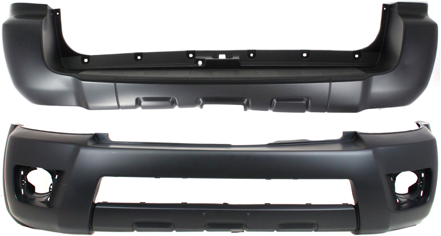 AM 4RUNNER 06-09 FRONT AND REAR BUMPER COVER Primed CAPA SKU SET T010360PQ 2 Partslink TO1000326C TO1100253C OEM 5211935903-5215935190