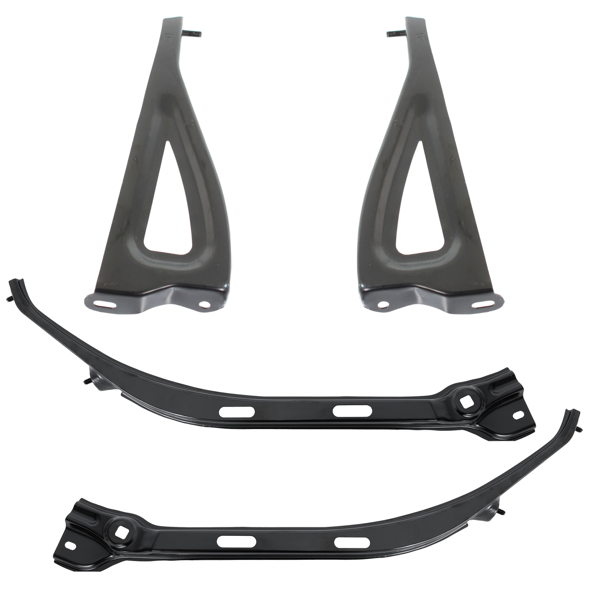 AM TACOMA 05-11 FRONT AND REAR BUMPER BRACKET RH AND LH Set of 4 SKU SET T013147-4 Partslink TO1066154 TO1066155 TO1067154 TO1067155 OEM 5212504010-5212604010-53273040