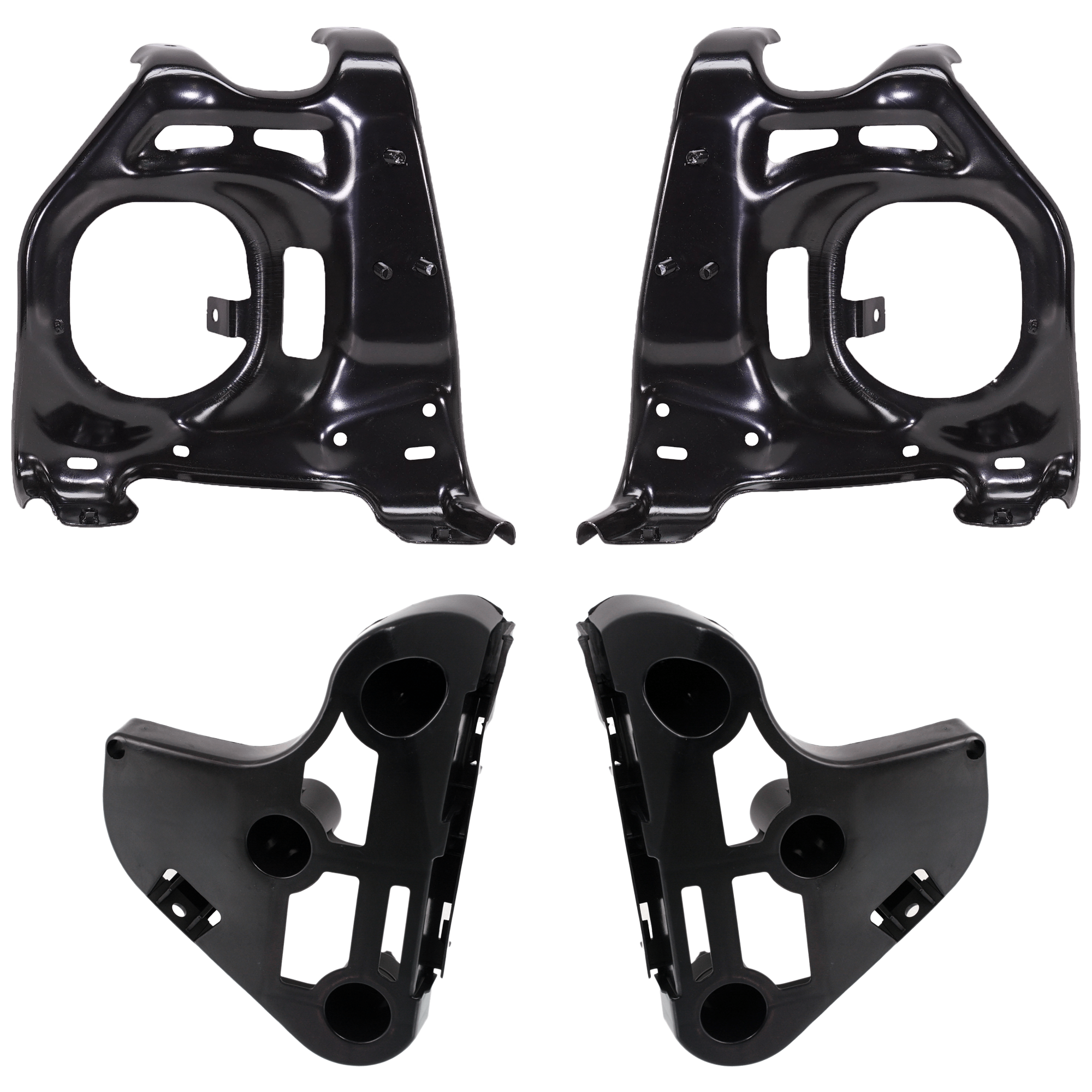 AM TUNDRA 07-13 FRONT BUMPER BRACKET RH AND LH Set of 4 SKU SET T013175 C Partslink TO1066166 TO1066170 TO1067166 TO1067170 OEM 521150C060-521160C050-521410C0