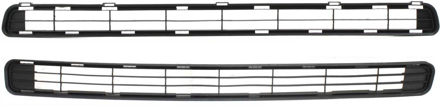 AM RAV4-08-08 FRONT BUMPER GRILLE Center Upper and Lower Black Cover SKU SET T015307-2 Partslink TO1036104 TO1036105 OEM 5311342040-5311242050