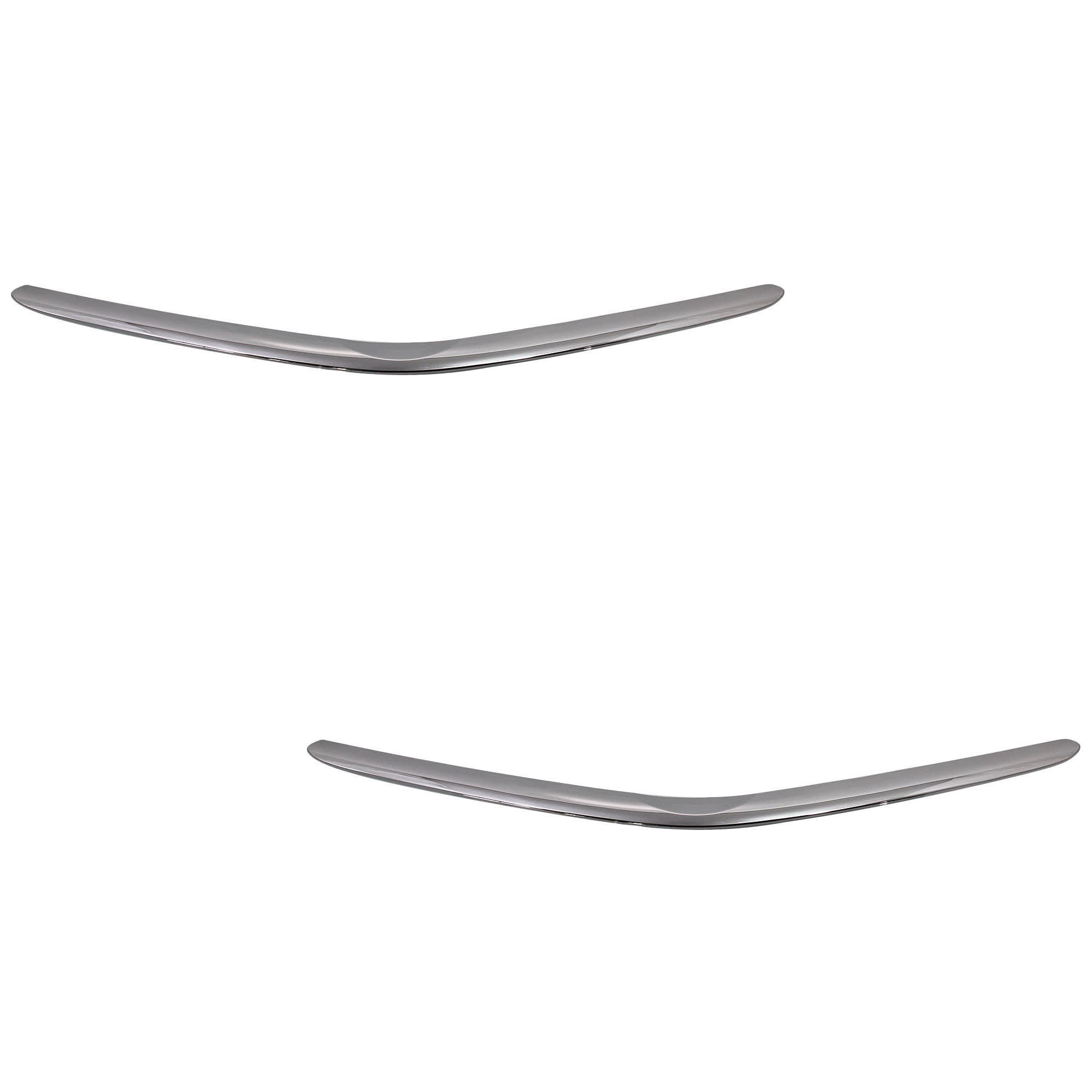 AM PRIUS 06-09 FRONT BUMPER MOLDING RH AND LH Plastic Chrome SKU SET T015904-2