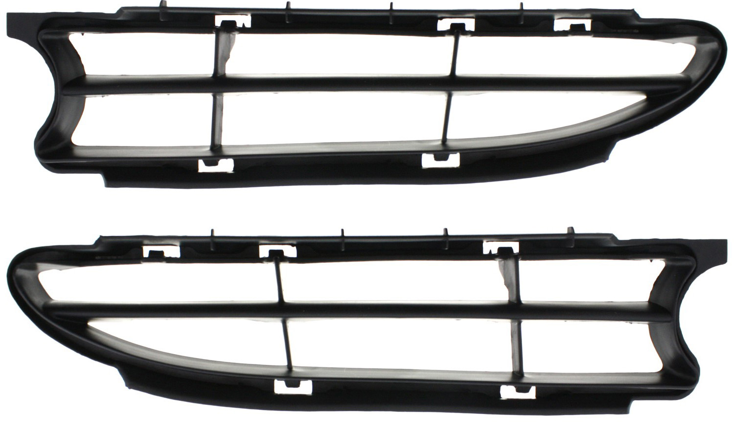 AM COROLLA 98-00 FRONT BUMPER GRILLE RH and LH Paintable Plastic SKU SET T070301 Partslink TO1200214 TO1200215 OEM 5311202010-5311302010