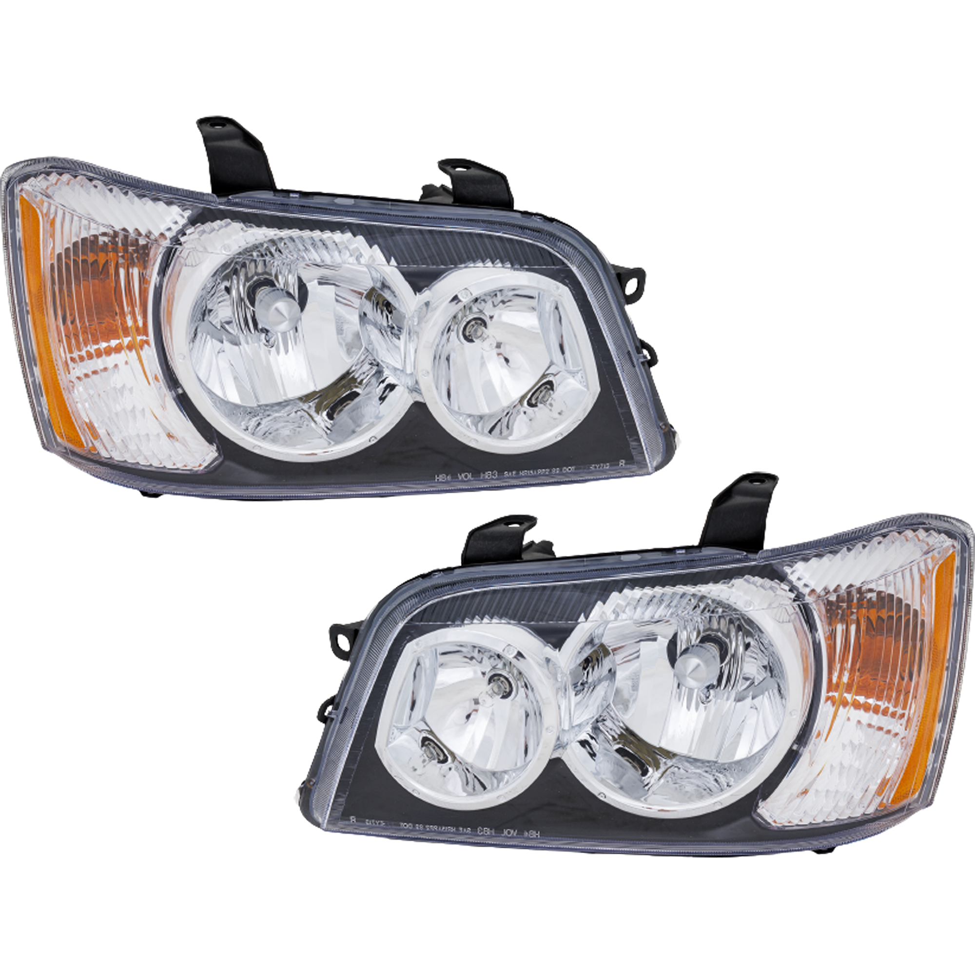 AM HIGHLANDER 01-03 HEAD LAMP RH AND LH Assembly Halogen SKU SET T100111 Partslink TO2503141 TO2502141 OEM 8113048150 PFM 8117048150 PFM