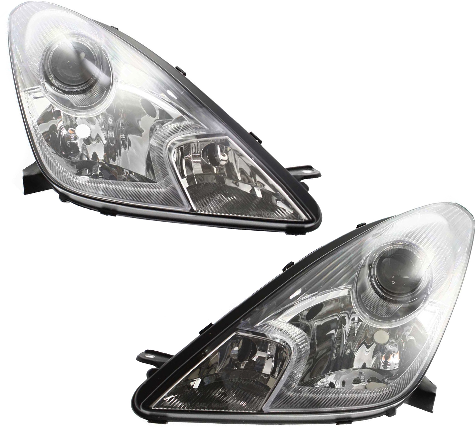 AM CELICA 00-05 HEAD LAMP RH AND LH Lens and Housing Halogen SKU SET T100131 Partslink TO2502147 TO2503147 OEM 811702B750-811302B790