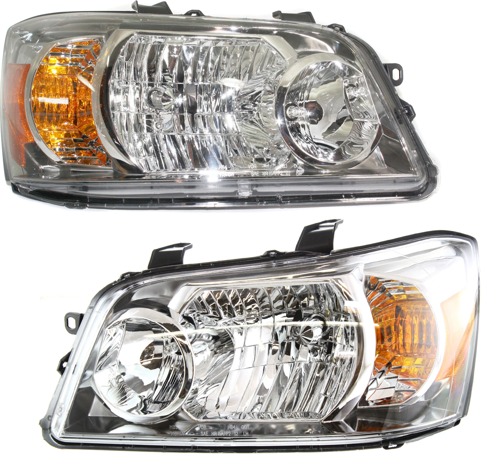 AM HIGHLANDER 04-06 HEAD LAMP RH AND LH Assembly Halogen SKU SET T100135 OEM 8117048280 PFM 8113048280 PFM
