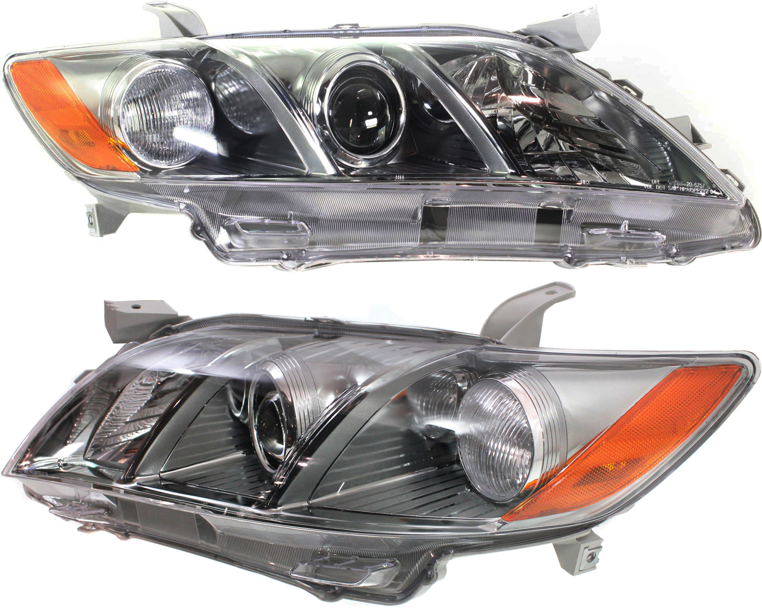 AM CAMRY 07-09 HEAD LAMP RH AND LH Lens and Housing SE Model USA Built Vehicle SKU SET T100173 Partslink TO2518130 TO2519130 OEM 8117006212-8113006212