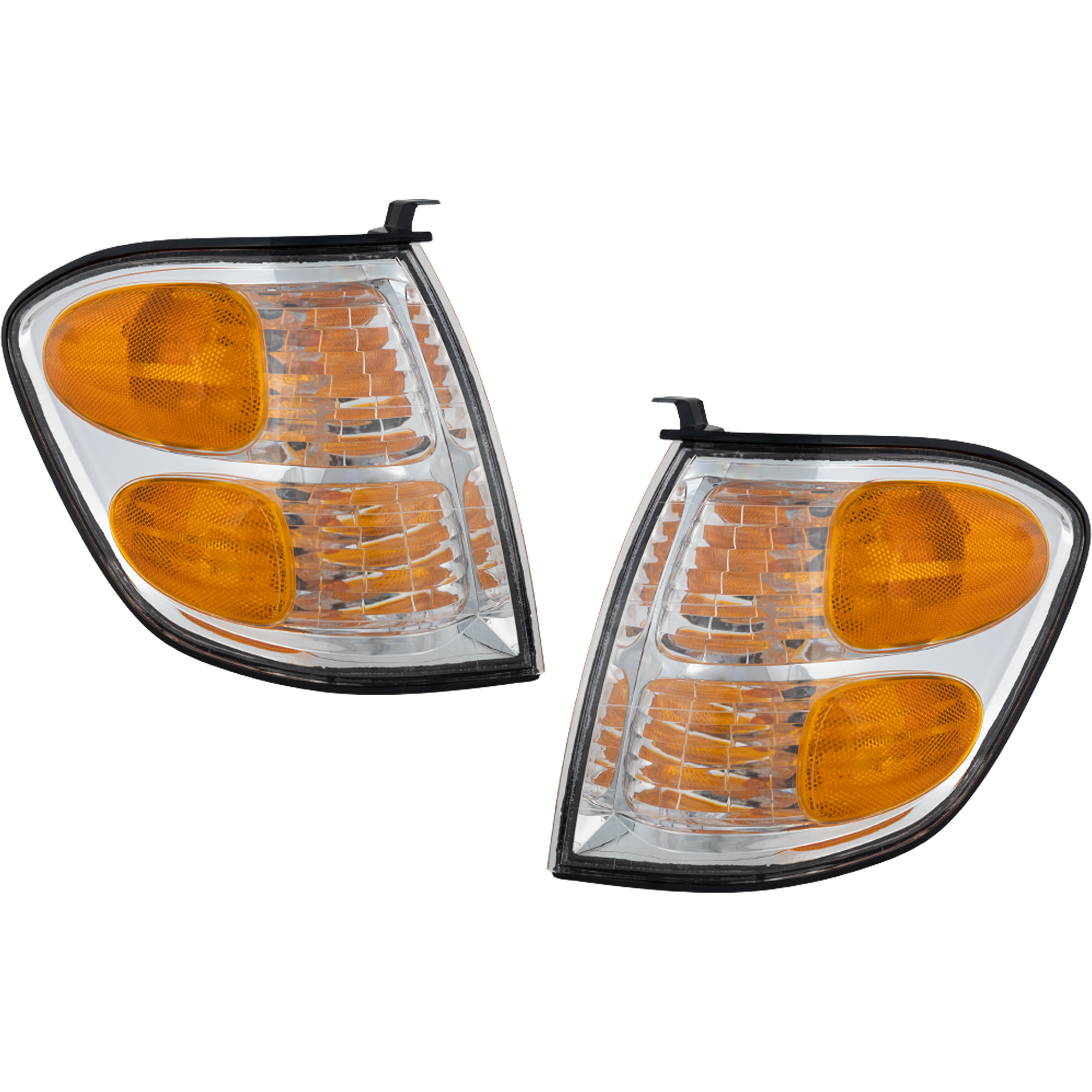 AM SEQUOIA 01-04 TUNDRA 03-04 SIGNAL LAMP RH AND LH Assembly Halogen 2 pc kit Turn Signal Lights SKU SET T106903 Partslink TO2531143 TO2530143 OEM 815100C020-815200C020
