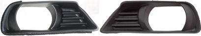 AM CAMRY 07-09 FRONT FOG LAMP MOLDING RH AND LH Primed w Fog Light Hole w o Spoiler Exc. Hybrid SKU SET T107541 Partslink TO2599101 TO2598101 OEM 5212706040-5212806040