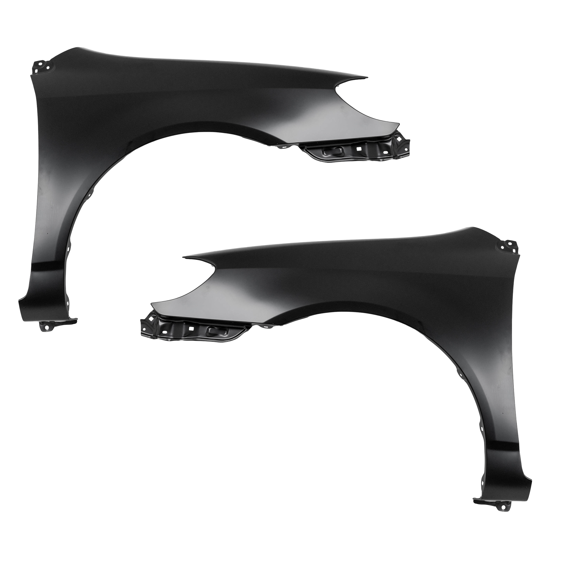 AM COROLLA 03-08 FRONT FENDER RH AND LH Primed CE LE Models CAPA SKU SET T220113Q Partslink TO1241183C TO1240183C OEM 5380102060-5380202060