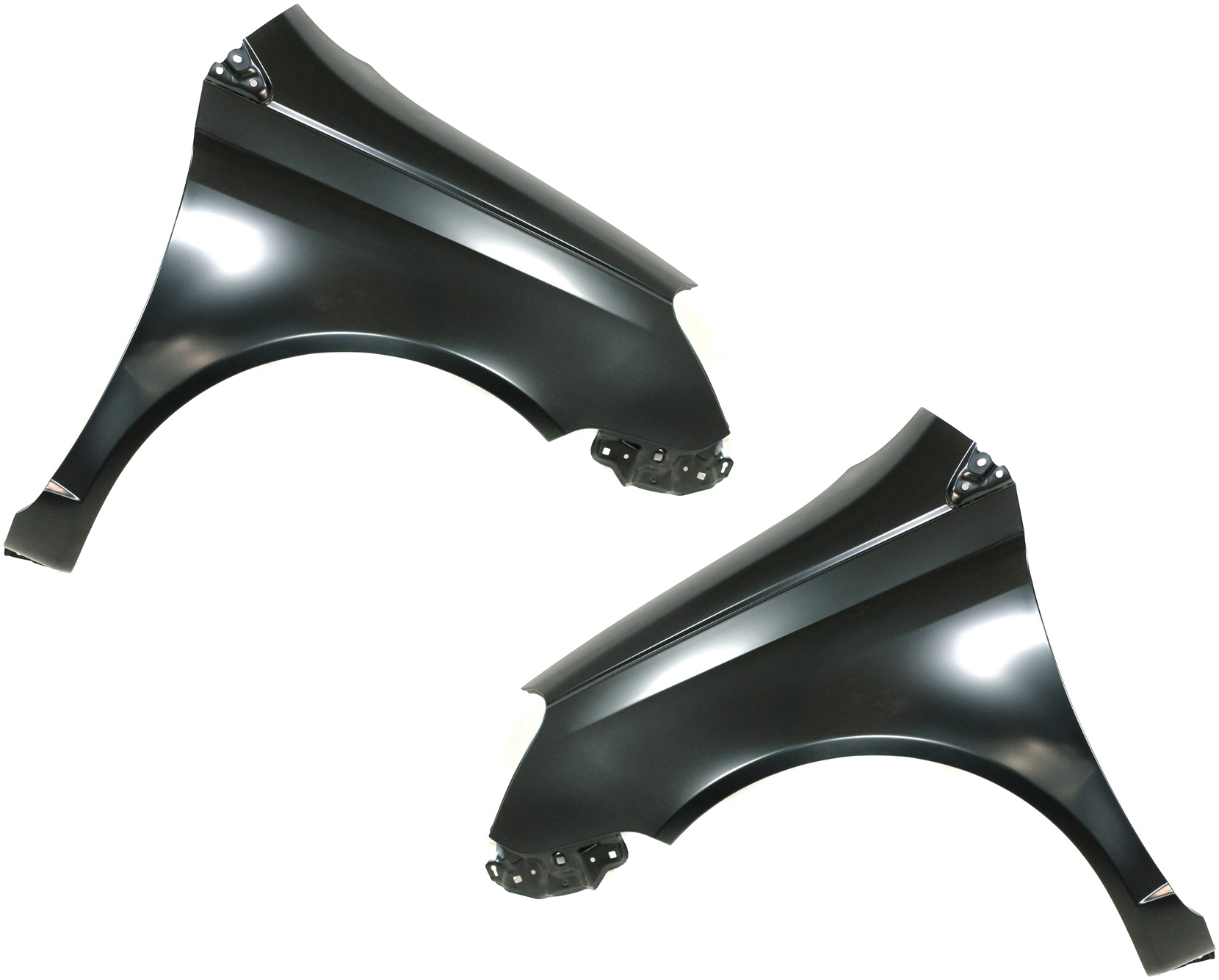 AM ECHO 03-05 FRONT FENDER RH AND LH Primed Coupe Sedan w o Wheel Opening Molding SKU SET T220139 Partslink TO1241199 TO1240199 OEM 5380152030-5380252030