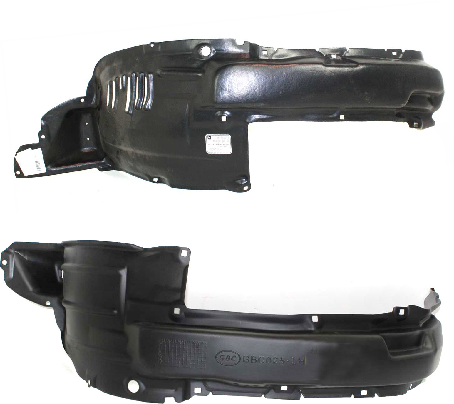 AM 4RUNNER 06-09 FRONT FENDER LINER RH AND LH SKU SET T222173 Partslink TO1251124 TO1250124 OEM 5387535100-5387635090