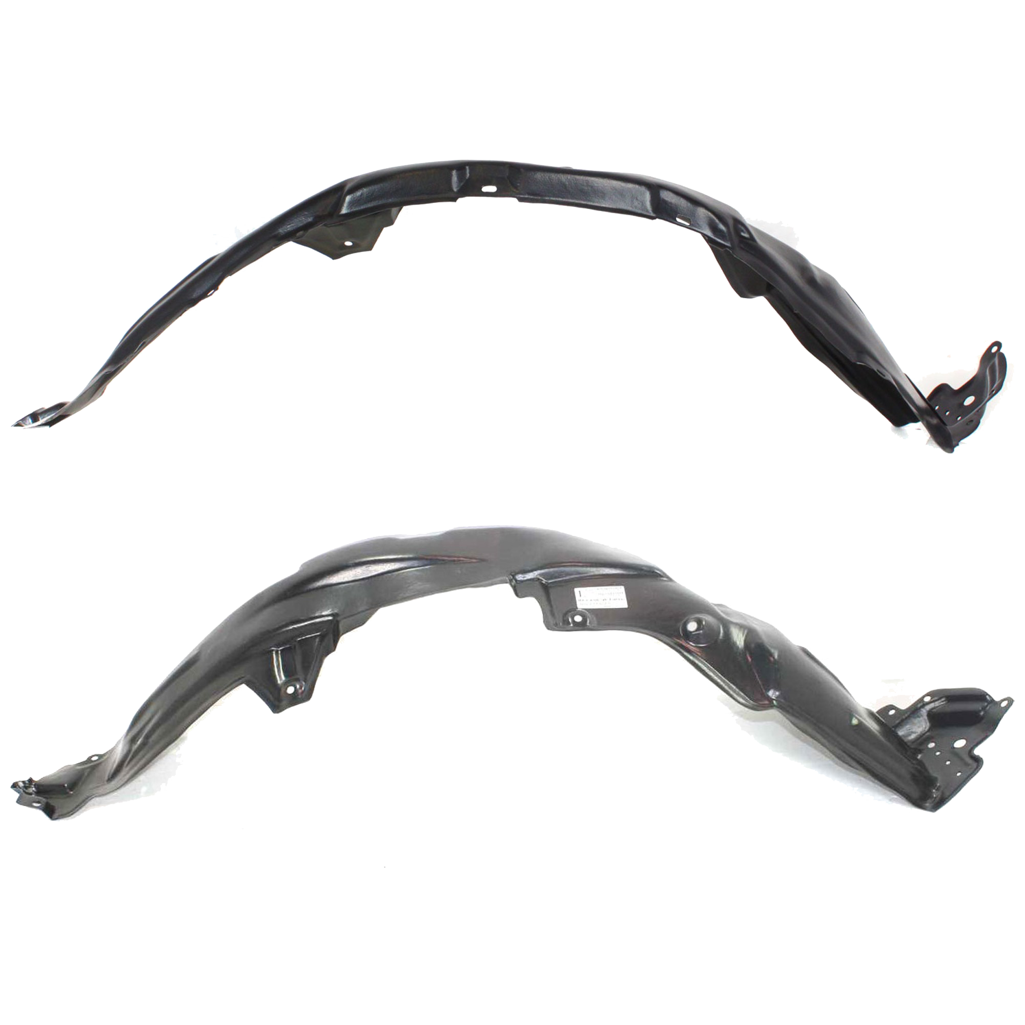 AM RAV4-06-12 FRONT FENDER LINER RH AND LH Plastic Vacuum Form Japan Built Vehicle w Wheel Opening Flares CAPA SKU SET T222179Q Partslink TO1248144C TO1249144C OEM 538750R020-5387642075