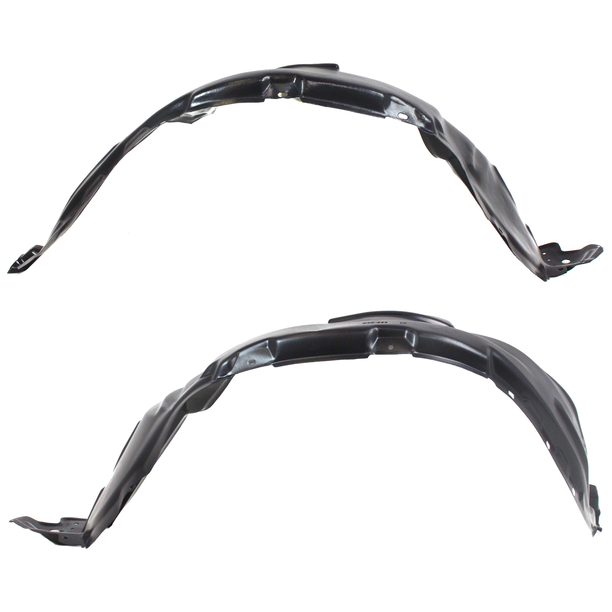 AM RAV4-06-12 FRONT FENDER LINER RH AND LH Plastic Vacuum Form North America Built Vehicle w o Wheel Opening Flares CAPA SKU SET T222181Q Partslink TO1249143C TO1248143C OEM 5387542064-5387642064