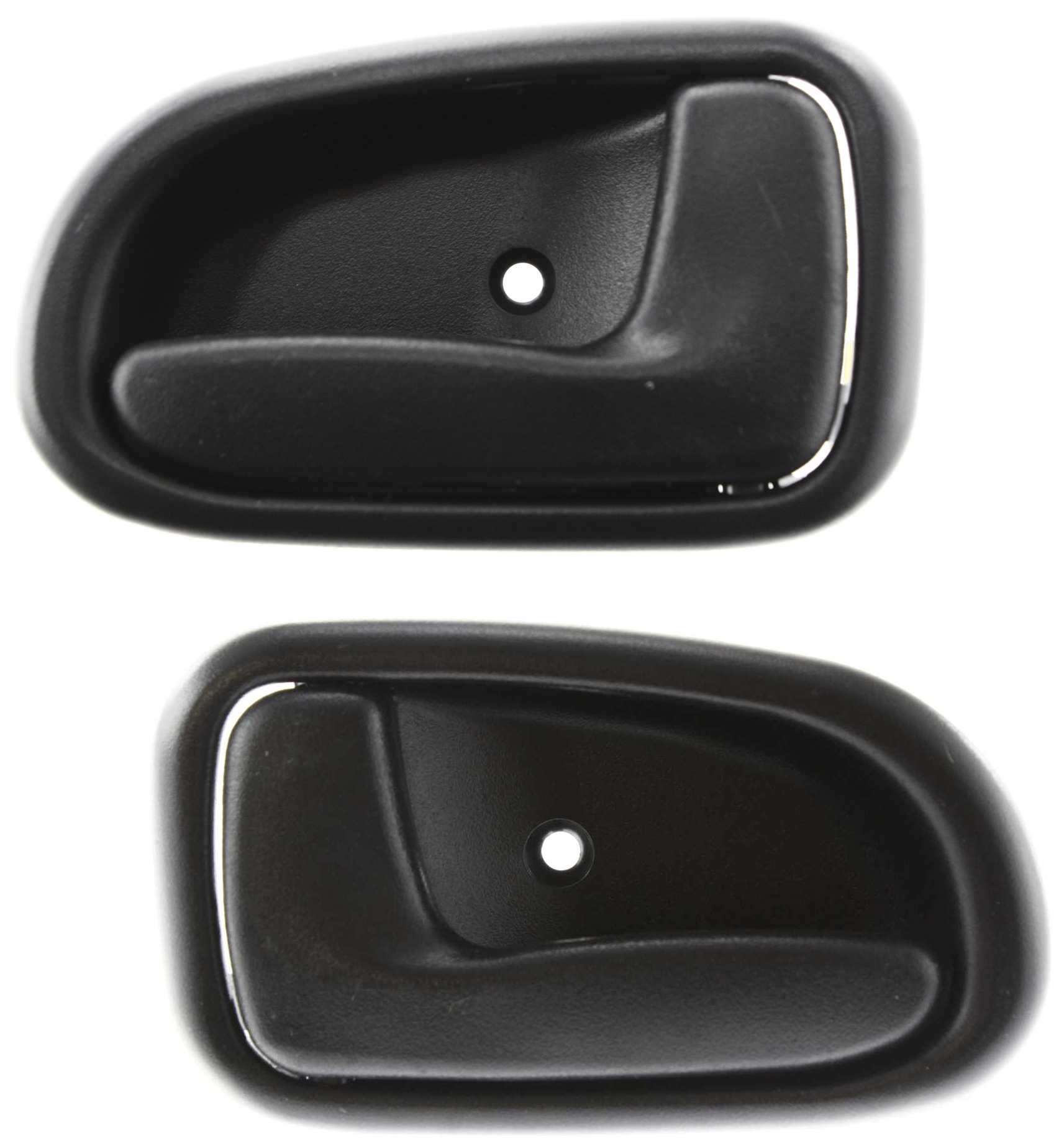 AM PRIZM 93-97 FRONT INTERIOR DOOR HANDLE RH AND LH Plastic Black =REAR SKU SET T462118 Partslink TO1353140 TO1352140 OEM 692051213004-692061213004