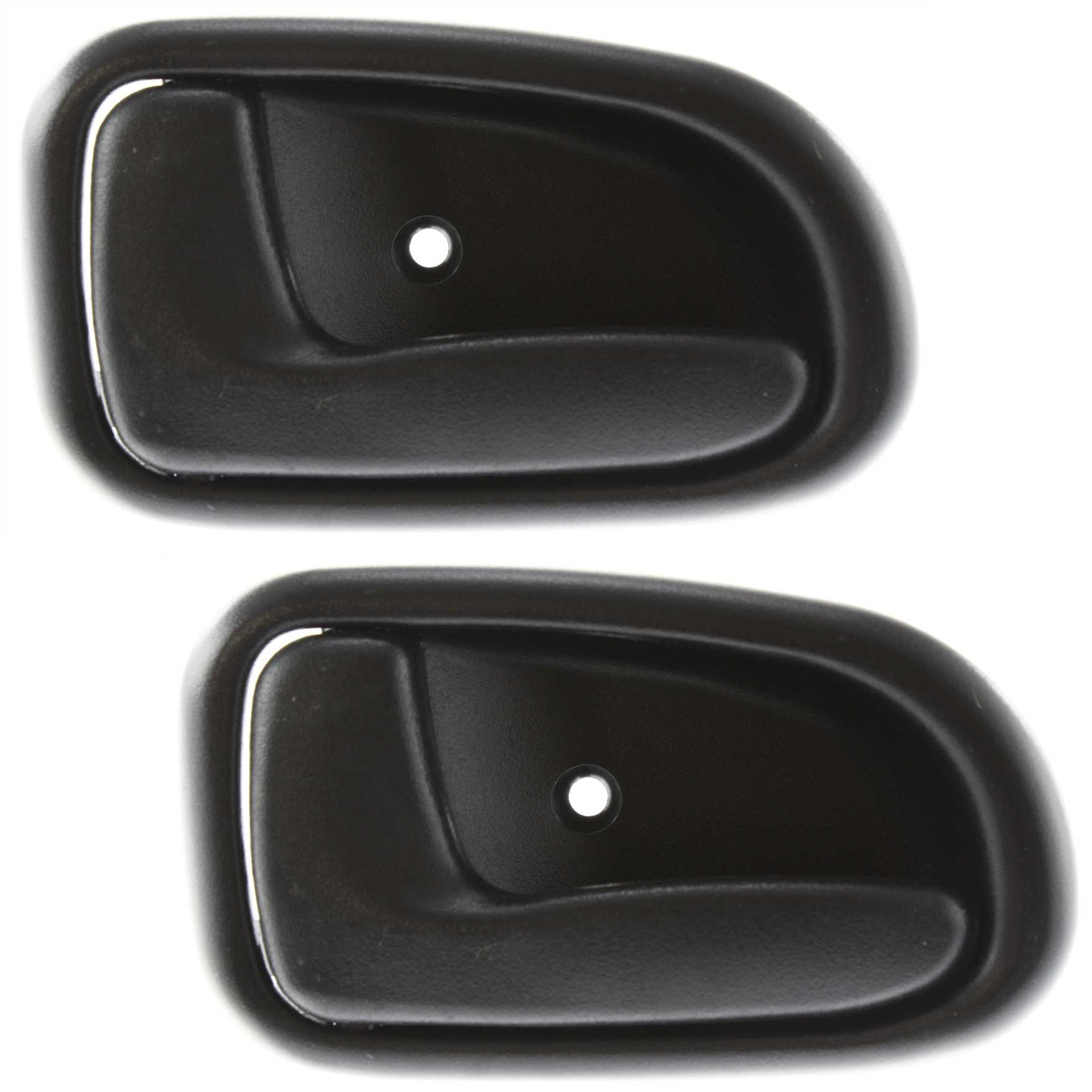 AM COROLLA PRIZM 93-97 FRONT AND REAR INTERIOR DOOR HANDLE LH Plastic Black SKU SET T462119-2 Partslink TO1352140 OEM 692061213004