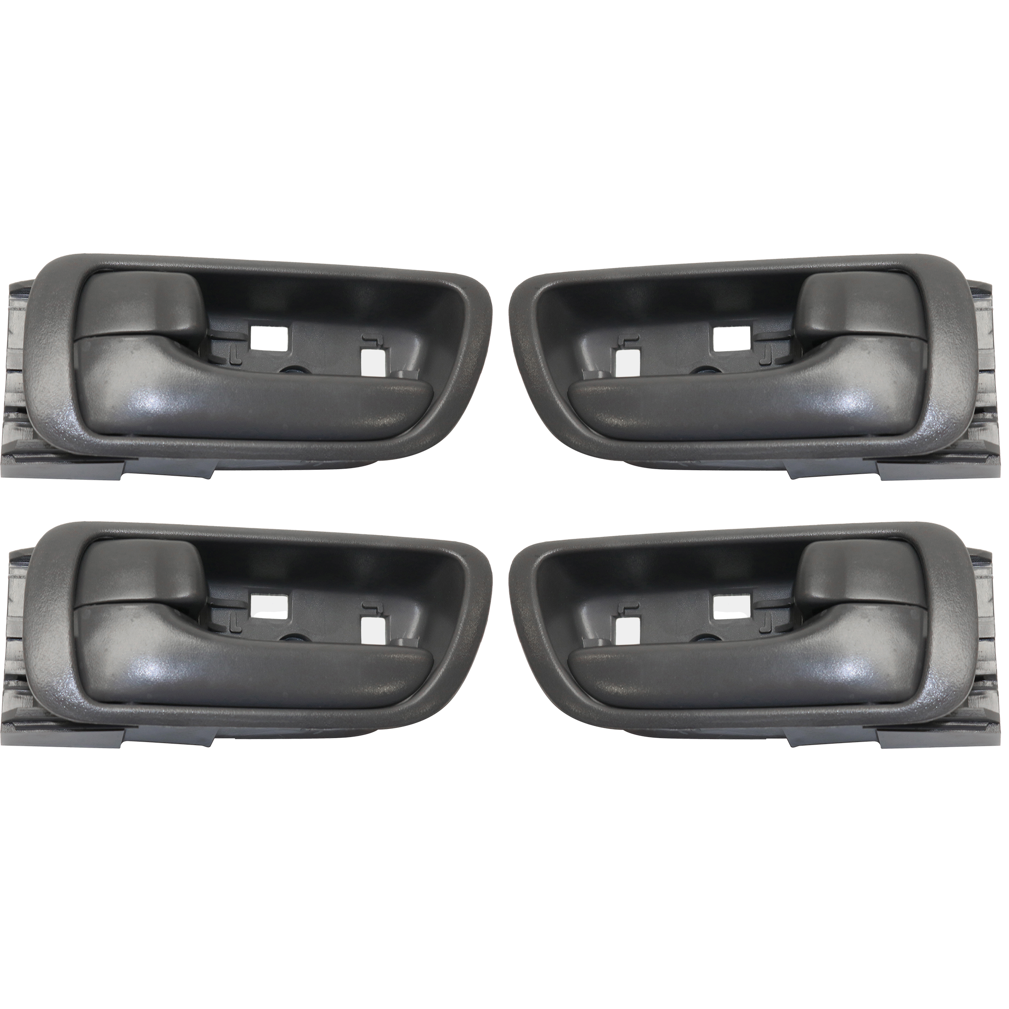 AM CAMRY 02-06 FRONT AND REAR DOOR HANDLE RH and LH Set of 4 Inside Gray Japan USA Built SKU SET T462133-4 Partslink TO1353124 TO1352124 OEM 69205AA021B2-69206AA021B2