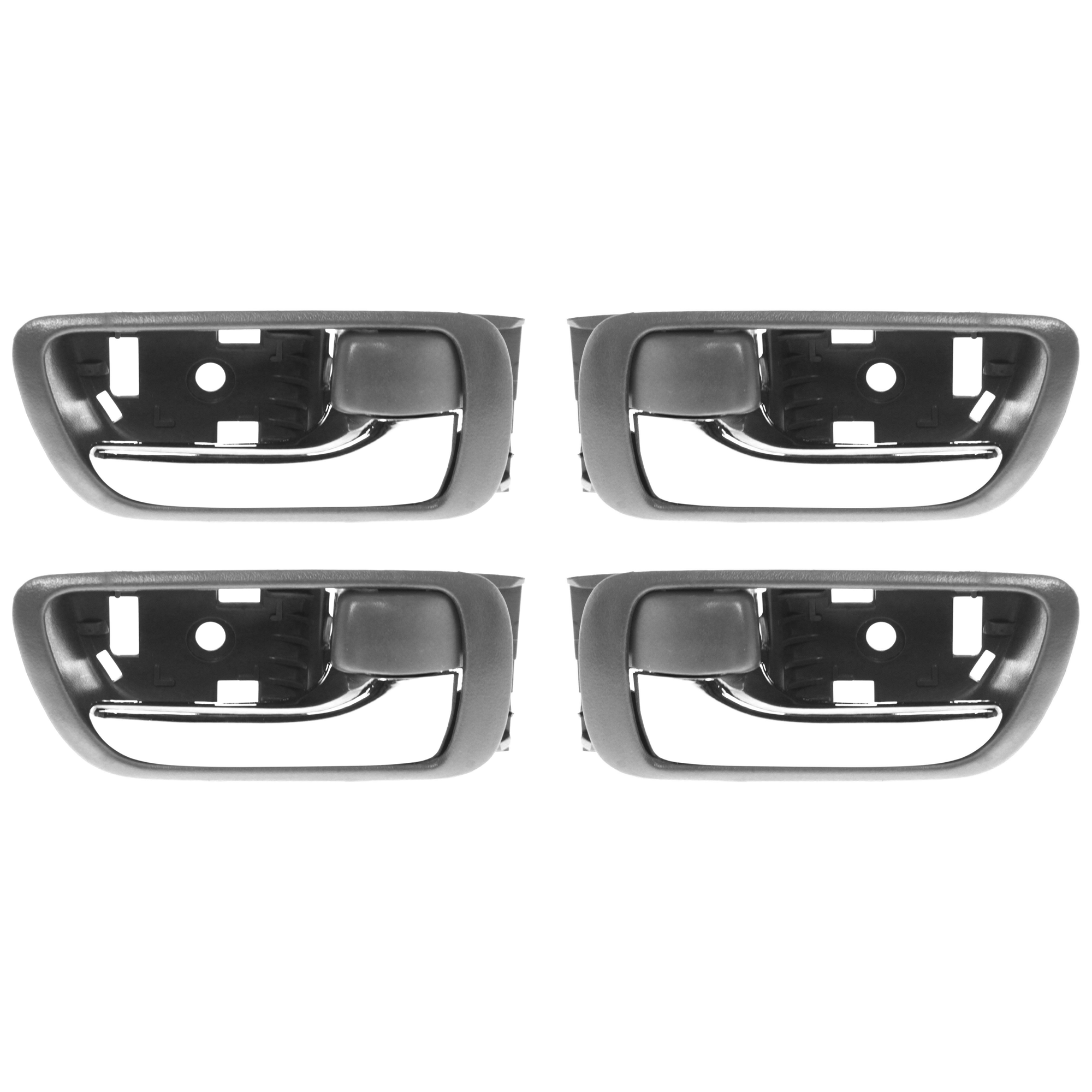 AM CAMRY 02-06 FRONT AND REAR DOOR HANDLE RH and LH Set of 4 Inside Textured Gray With Chrome Lever Japan USA Built SKU SET T462167-4 OEM 6920533040-69205AA021B2-692063