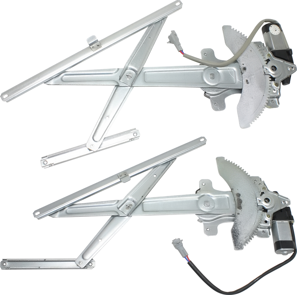 AM TACOMA 95-04 FRONT WINDOW REGULATOR RH AND LH Power With Motor SKU SET T462931 Partslink TO1350132 TO1351132 OEM 6980135100 PFM 6980235090 PFM