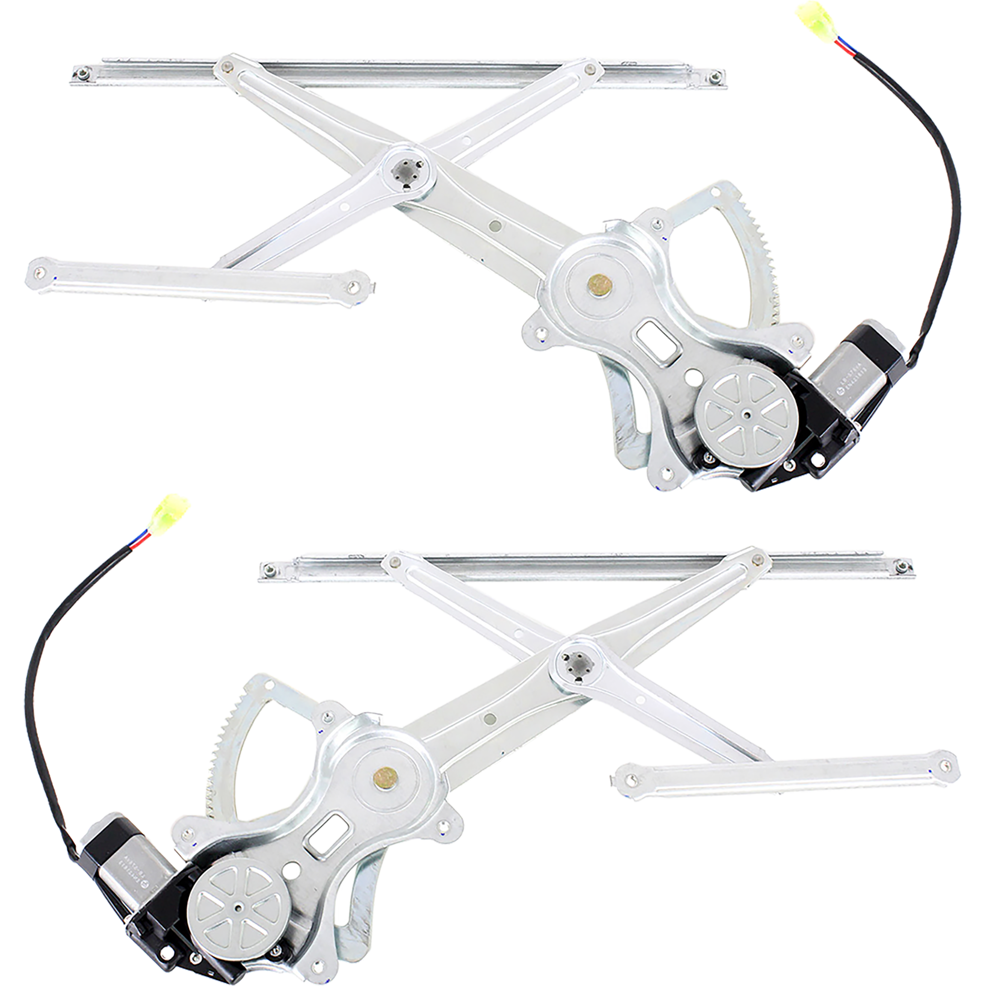 AM TACOMA 05-23 FRONT WINDOW REGULATOR RH AND LH Power w Motor =REAR Crew Cab SKU SET T462937 Partslink TO1351167 TO1350167 OEM 6980104040-6980204040