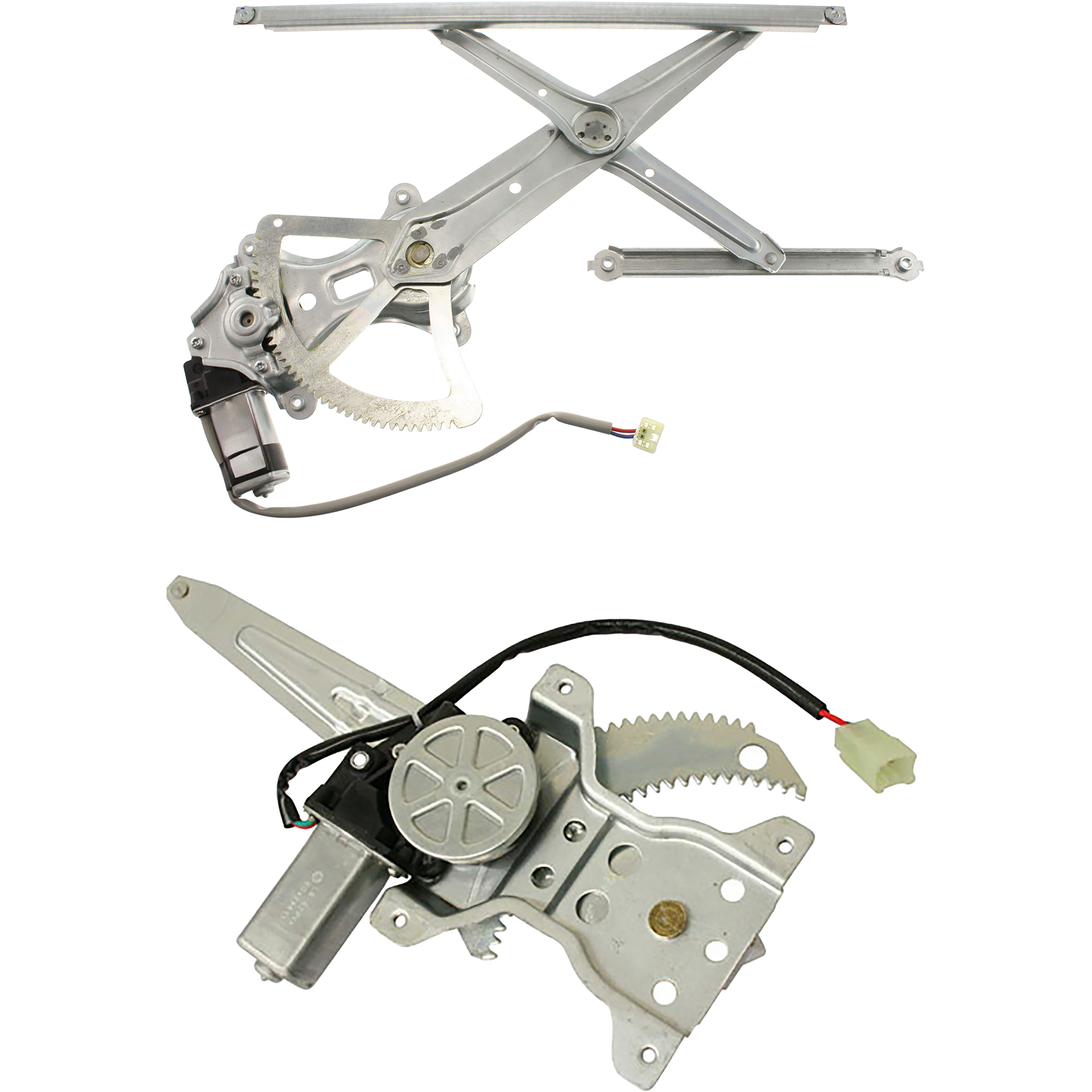 AM COROLLA 03-08 FRONT AND REAR WINDOW REGULATOR RH Power w Motor SKU SET T462939-2R Partslink TO1351139 TO1551108 OEM 6981002170-6983002140