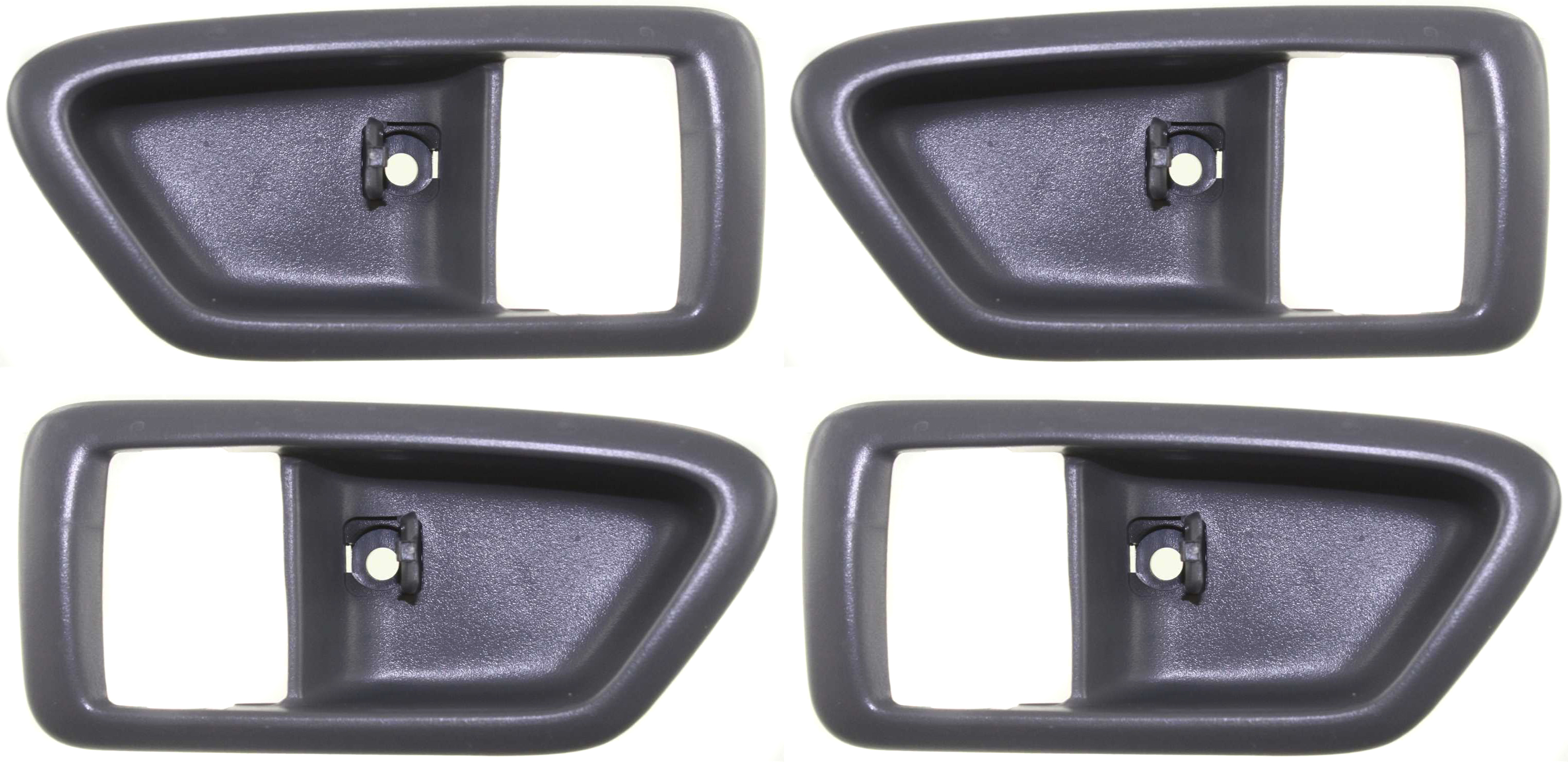 AM CAMRY 97-01 SOLARA 99-03 FRONT AND REAR DOOR HANDLE CASE RH AND LH Inside Gray Bezel Only SKU SET T464303-4 Partslink TO1359105 TO1358105 OEM 69277AA010B0-69278AA010B0