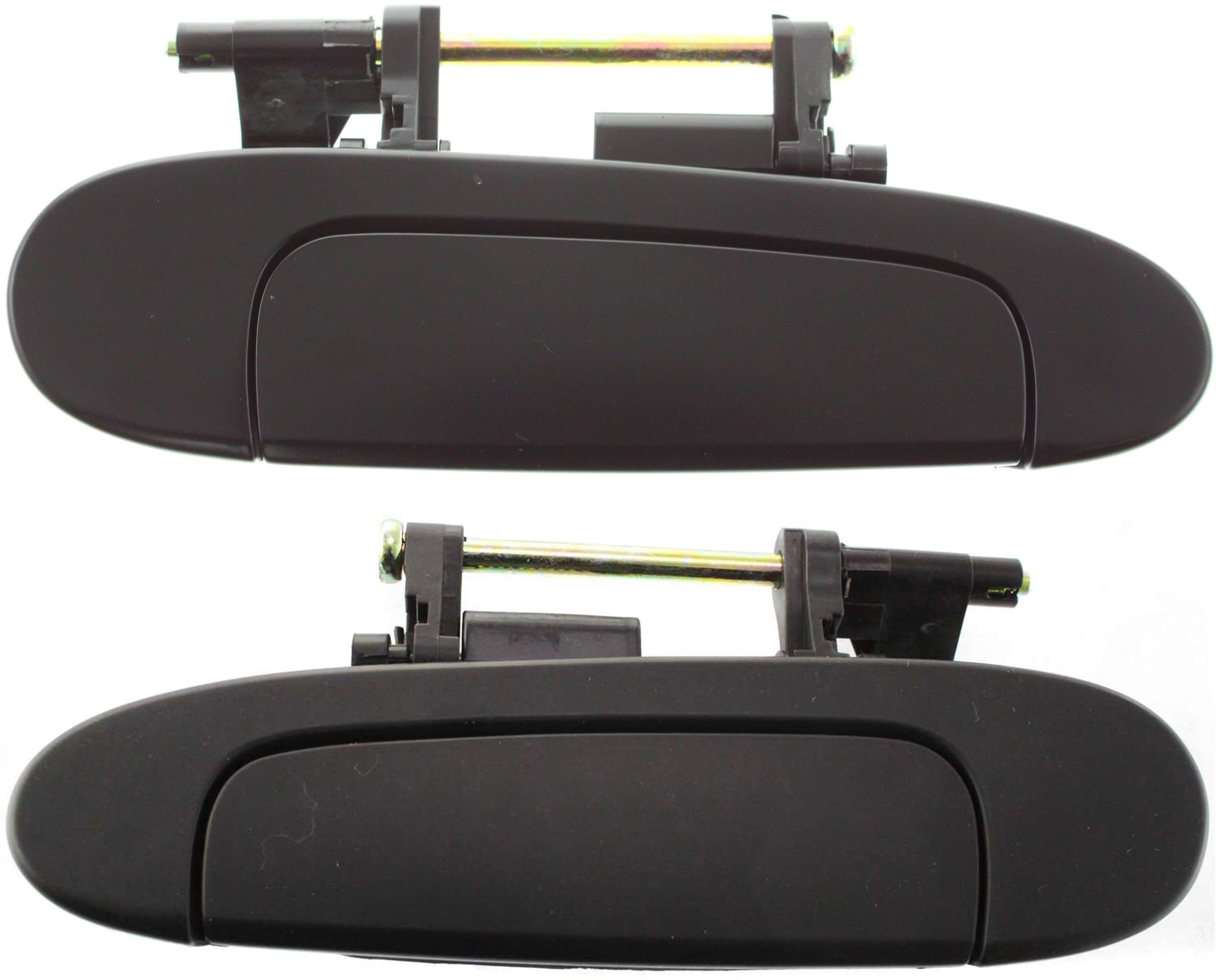 AM ECHO 00-05 REAR DOOR HANDLE RH AND LH Outside Smooth Black SKU SET T491315 Partslink TO1521109 TO1520109 OEM 6923052010-6923052020C0-692405