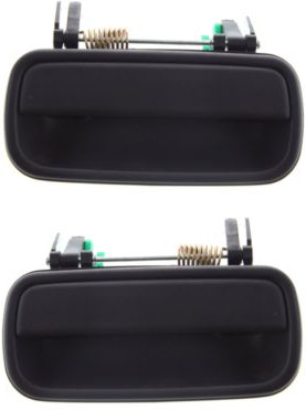 AM TACOMA 01-04 REAR DOOR HANDLE RH and LH Outside Textured Black SKU SET T491319 Partslink TO1521113 TO1520113 OEM 6923035080-6924035080