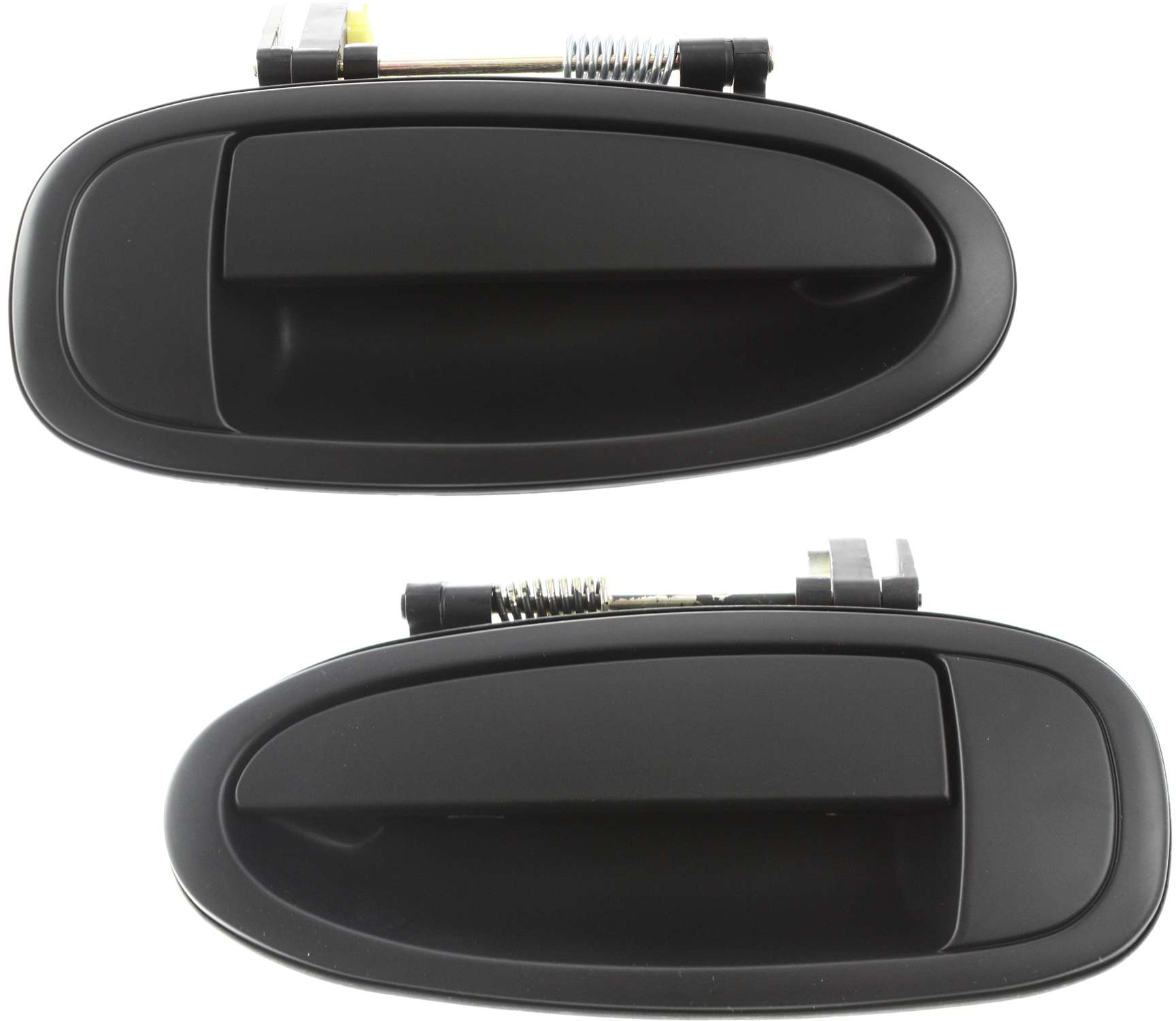 AM AVALON 95-99 REAR EXTERIOR DOOR HANDLE RH AND LH Primed Black Plastic SKU SET T491329 Partslink TO1521116 TO1520116 OEM 69230AC010C0-69240AC010C0
