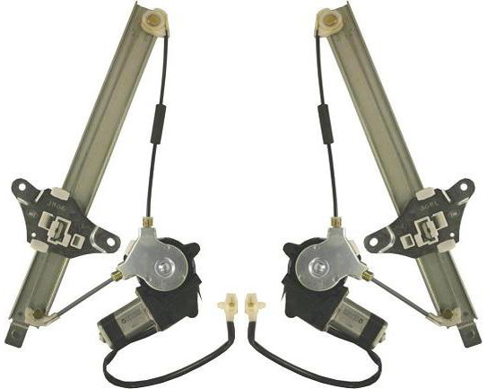AM CAMRY 92-96 REAR WINDOW REGULATOR RH AND LH Power w Motor Sedan SKU SET T491711 Partslink TO1551111 TO1550111 OEM 6983032090-6984032090