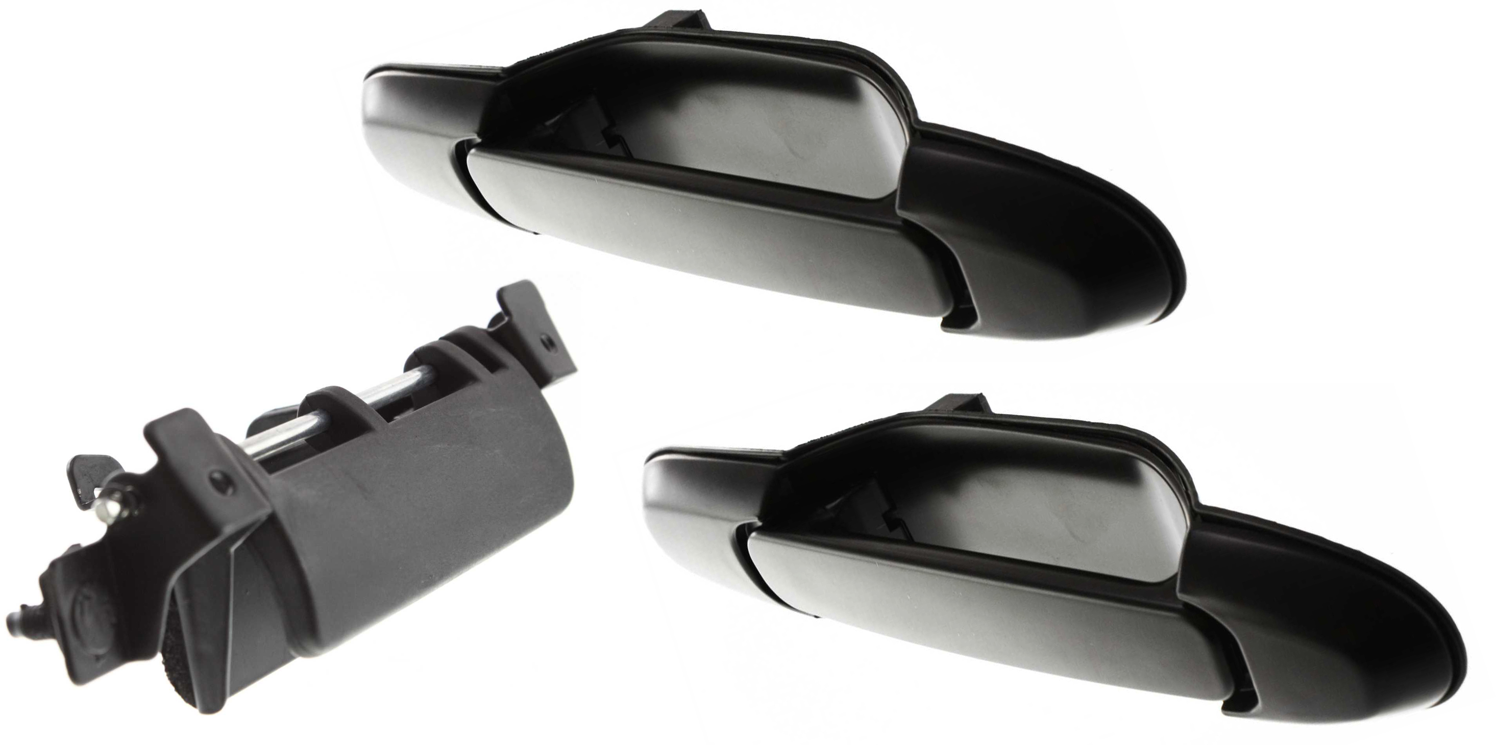 AM SIENNA 98-03 REAR DOOR HANDLE RH AND LH Set of 3 Smth Black w o Keyhole SKU SET T494702-3 Partslink TO1520115 OEM 6909008010-690900C080-69230080