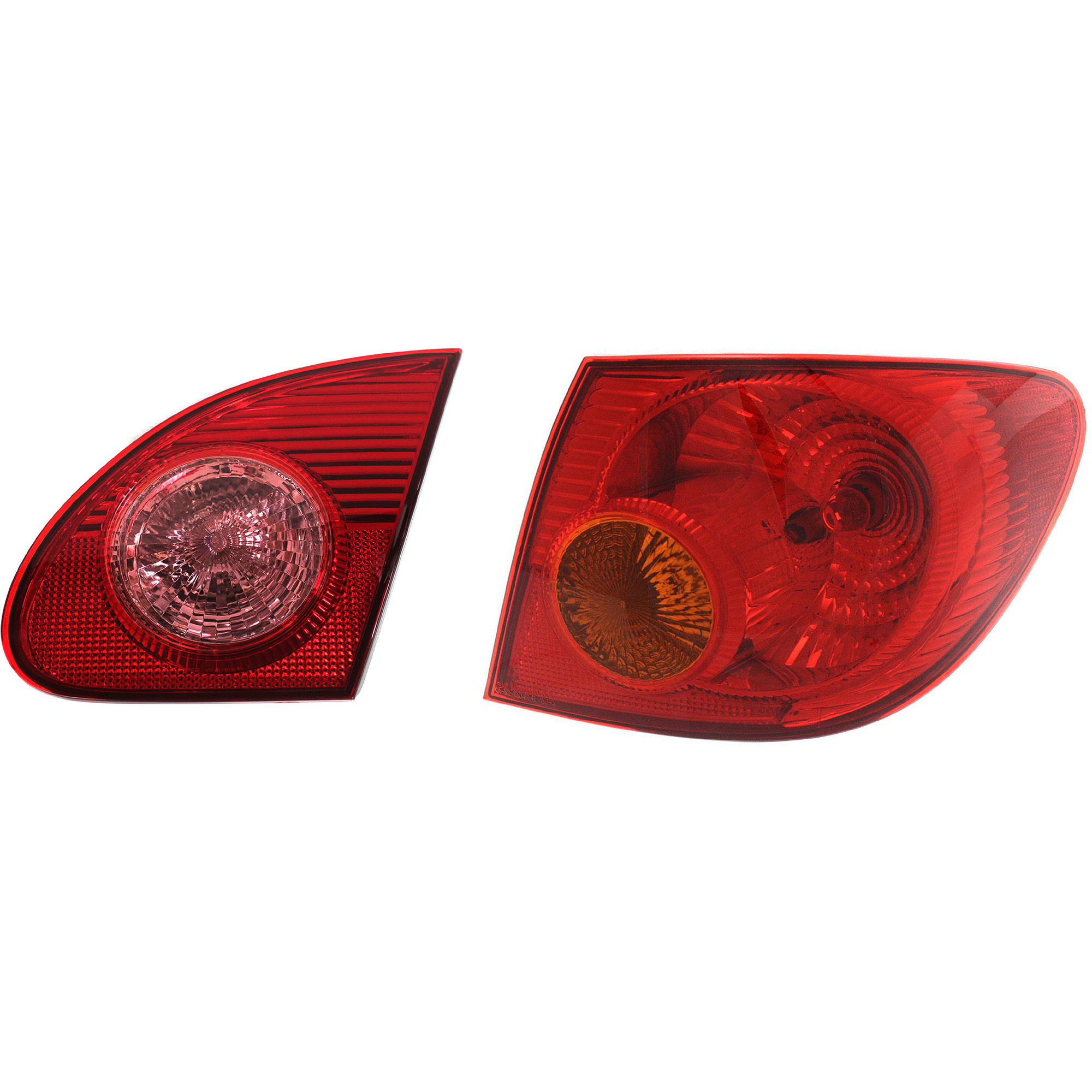AM COROLLA 03-04 TAIL LAMP RH Inner and Outer Assembly Halogen SKU SET T730107 A Partslink TO2801144 TO2883103 OEM 8155002200-8167002030