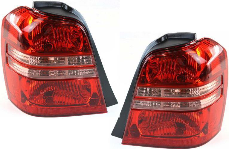 AM HIGHLANDER 01-03 TAIL LAMP RH AND LH Lens and Housing Clear and Red Lens SKU SET T730115 Partslink TO2819119 TO2818119 OEM 8155148050-8156148050