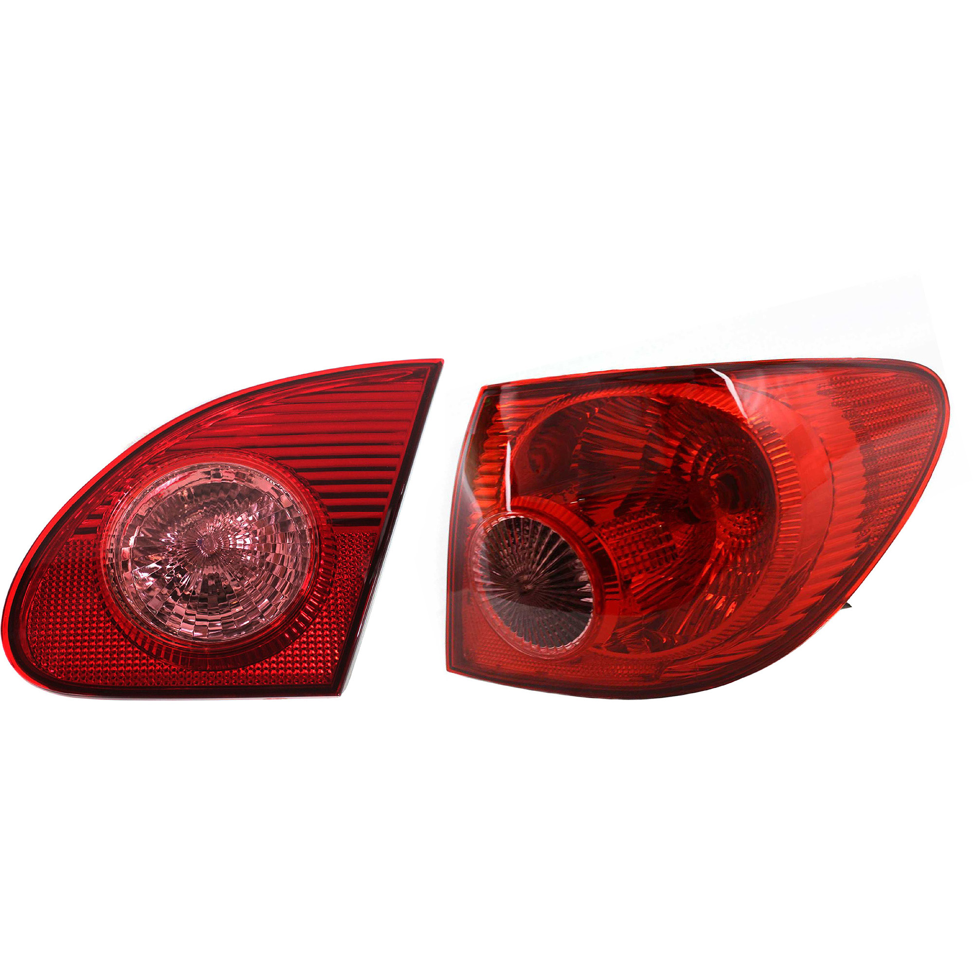 AM COROLLA 04-08 TAIL LAMP RH Inner and Outer Assembly Halogen SKU SET T730117 A Partslink TO2801154 TO2883103 OEM 8155002290-8167002030