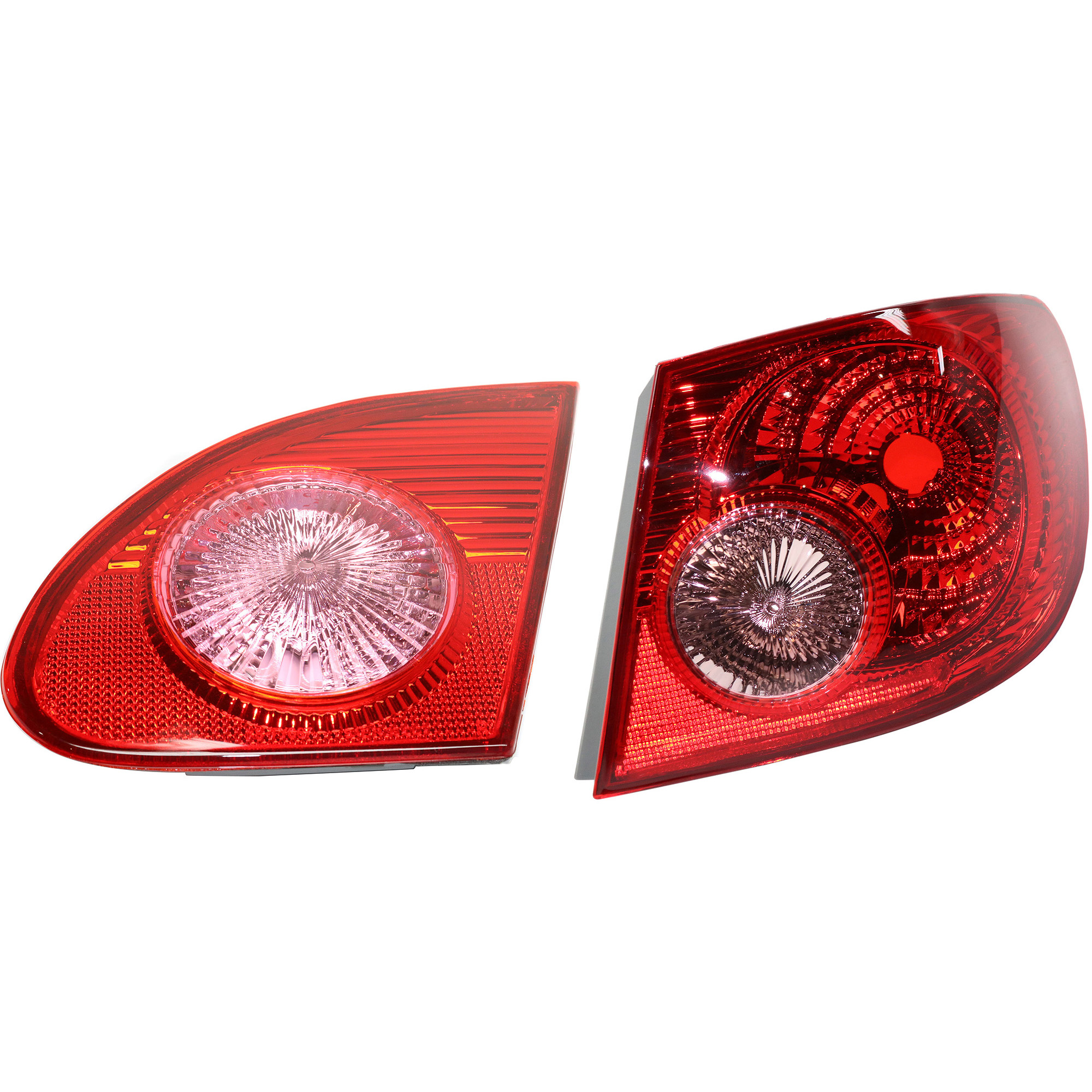 AM COROLLA 05-08 TAIL LAMP RH Inner and Outer Lens and Housing SKU SET T730117 U A Partslink TO2887102 OEM 8155002290 PFM 8167102030