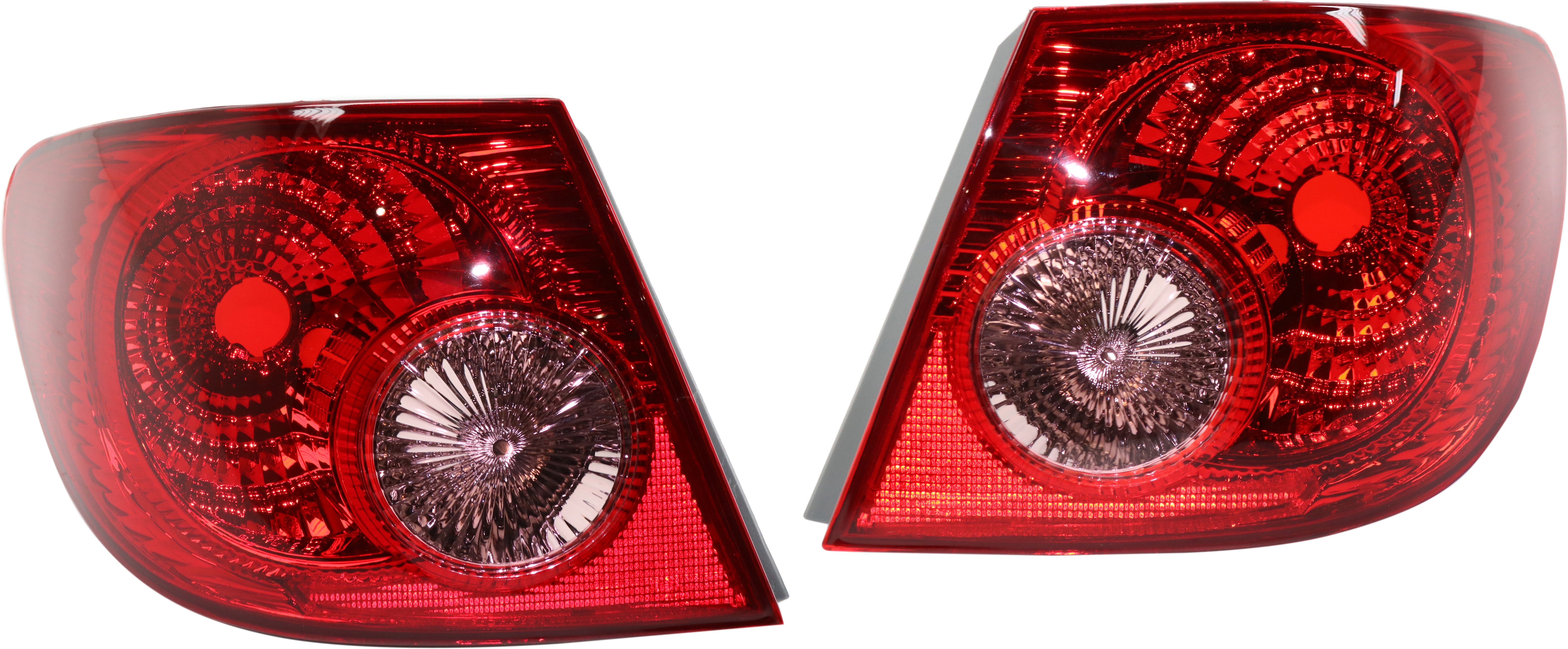AM COROLLA 05-08 TAIL LAMP RH AND LH Outer Lens and Housing Halogen SKU SET T730117 U OEM 8155002290 PFM 8156002290 PFM