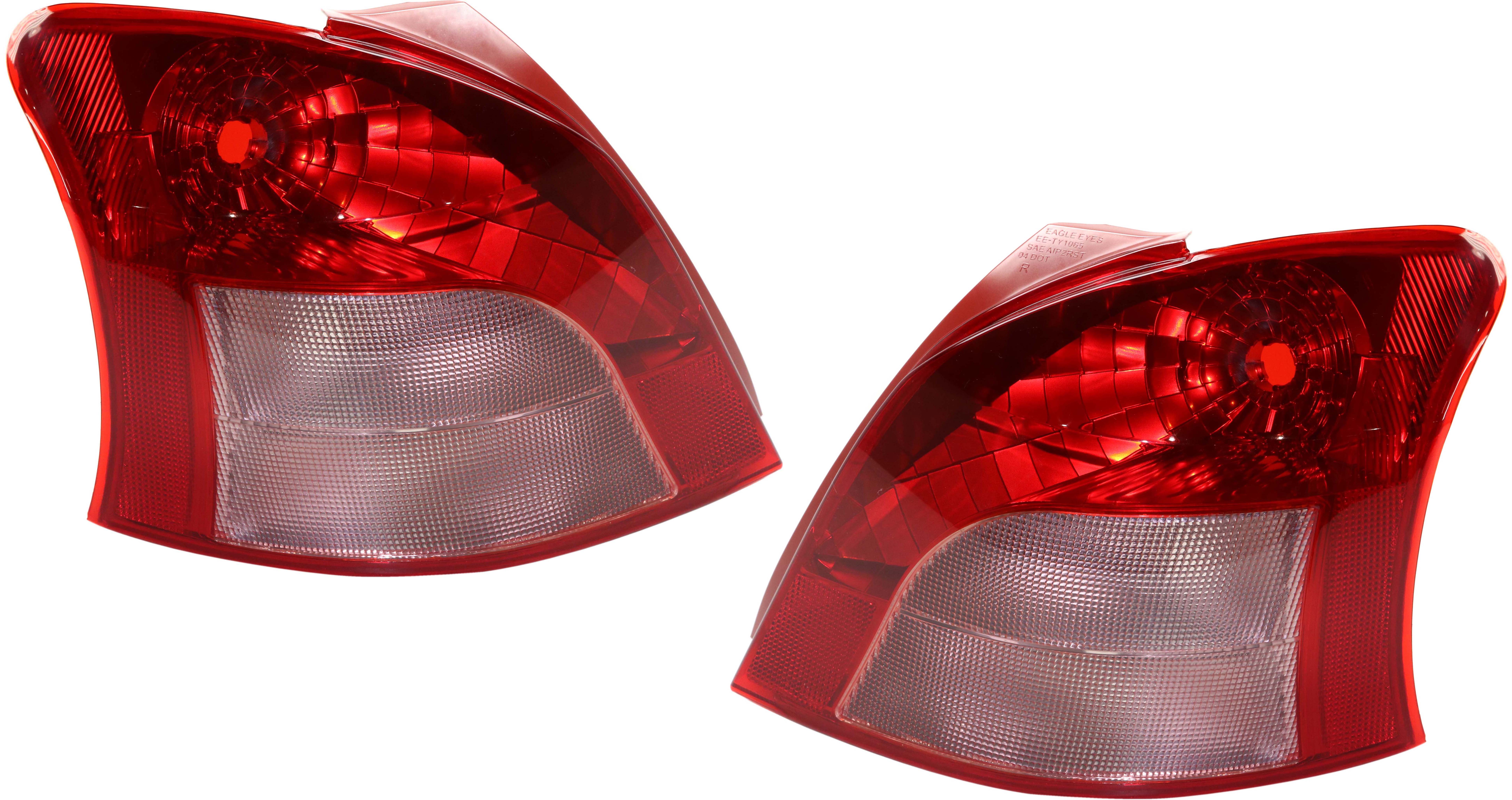 AM YARIS 07-08 TAIL LAMP RH AND LH Lens and Housing Hatchback SKU SET T730139 OEM 8155152520 PFM 8156152460 PFM