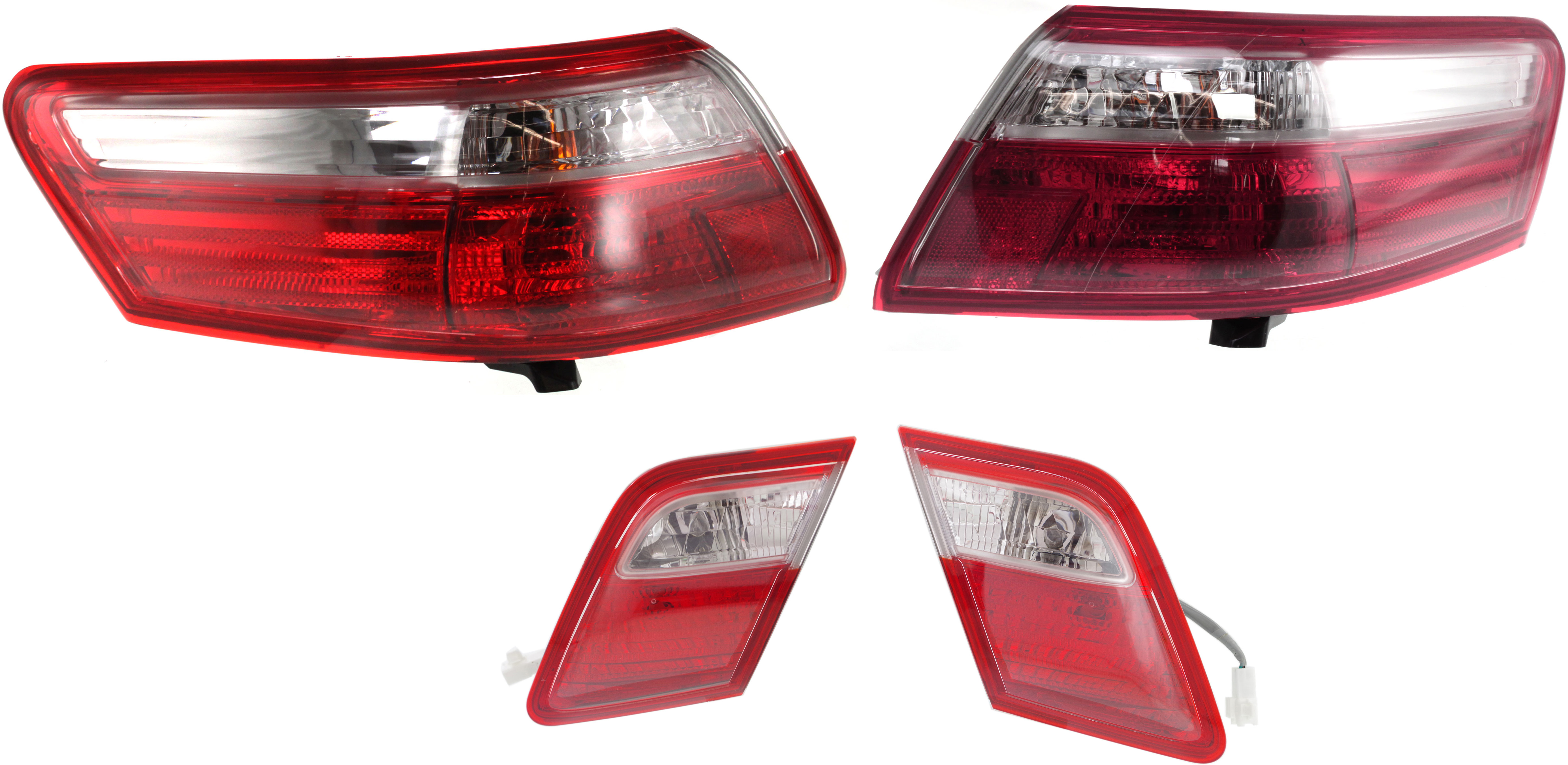 AM CAMRY 07-09 TAIL LAMP RH AND LH Inner and Outer SKU SET T730145-4 Partslink TO2819128 TO2818128 TO2819129 TO2818129 OEM 8158006120-8158133120 PFM 8159