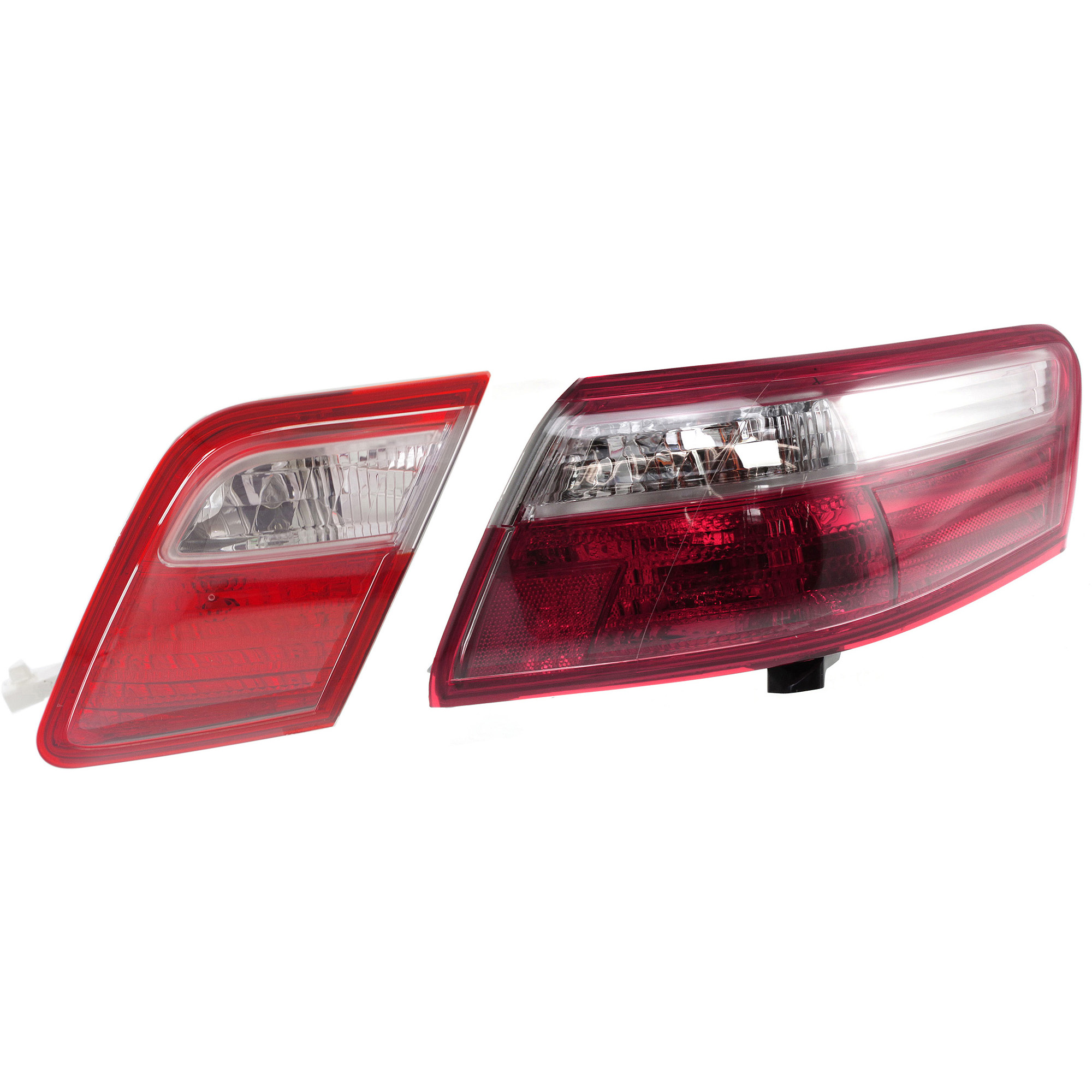 AM CAMRY 07-09 TAIL LAMP RH Inner and Outer Assembly LED Exc. Hybrid Models Japan or USA Built Vehicle SKU SET T730145 A Partslink TO2819128 TO2819129 OEM 8155006240-8158006120-81581331