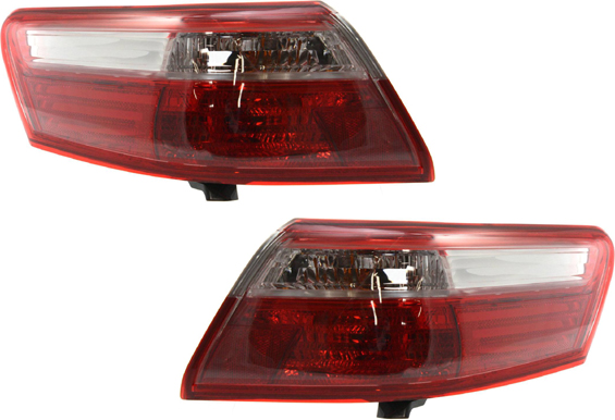 AM CAMRY 07-09 TAIL LAMP RH AND LH Outer Lens and Housing Exc. Hybrid Model Japan Built Vehicle SKU SET T730151 Partslink TO2819131 TO2818131 OEM 8155133340-8156133460