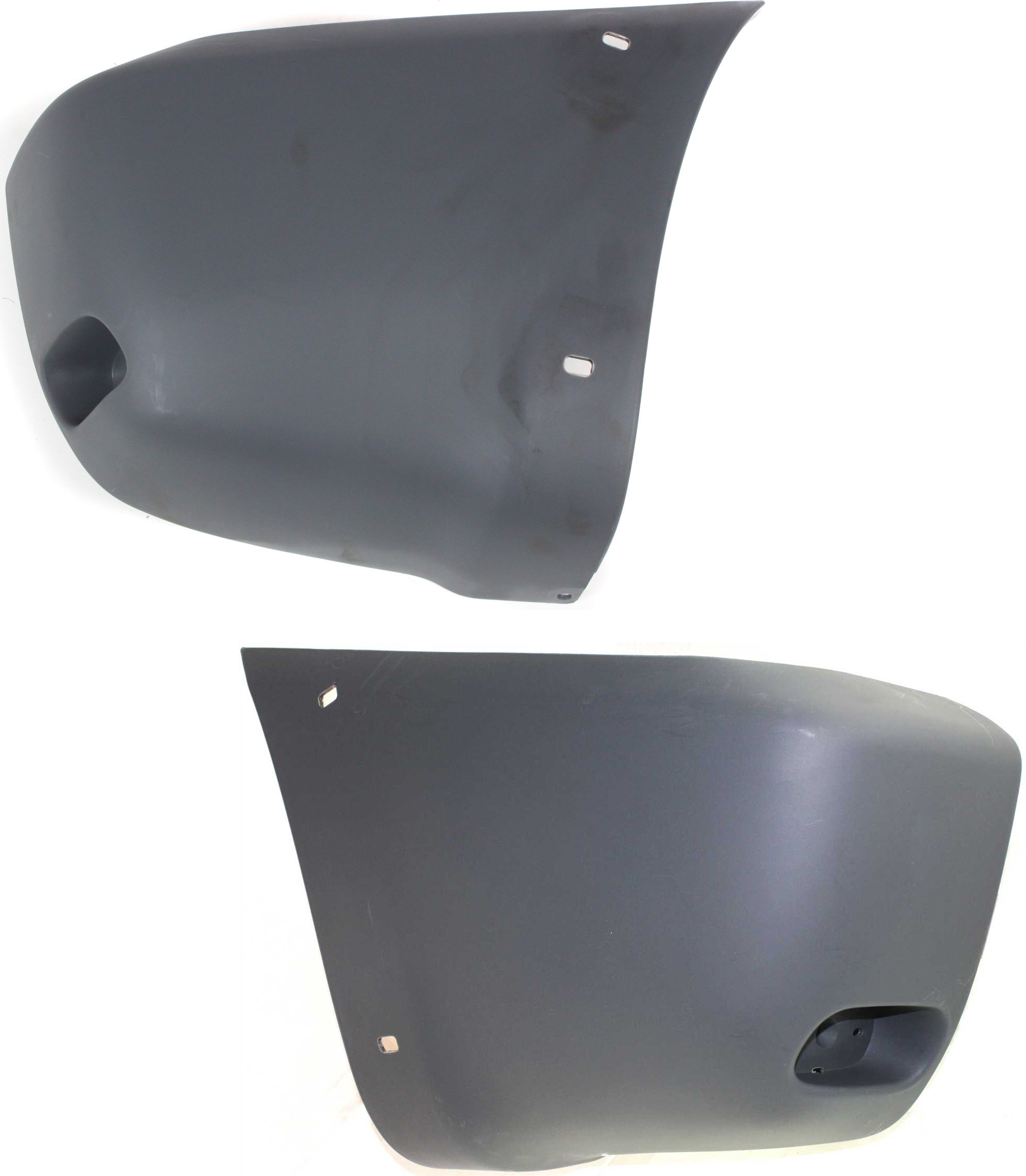 AM RAV4-01-05 REAR BUMPER END RH AND LH Textured Gray w Wheel Opening Flare Hole SKU SET T760131 OEM 5216142925 PFM 5216242925 PFM