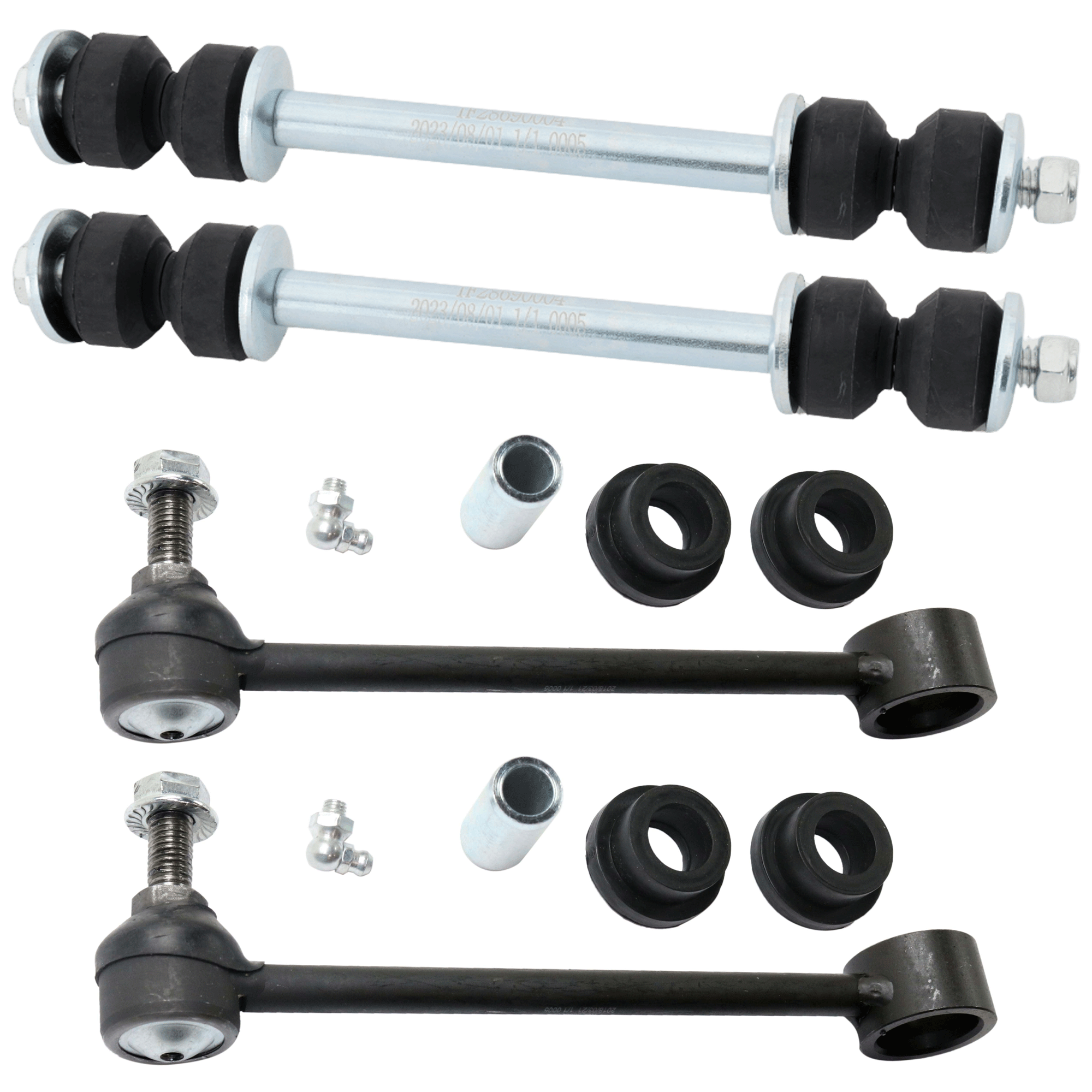 AM TAHOE 00-06 H2-03-09 FRONT AND REAR SWAY BAR LINK RH AND LH SKU SET TF28690004 D OEM 18391-2651634-5451425-10386415