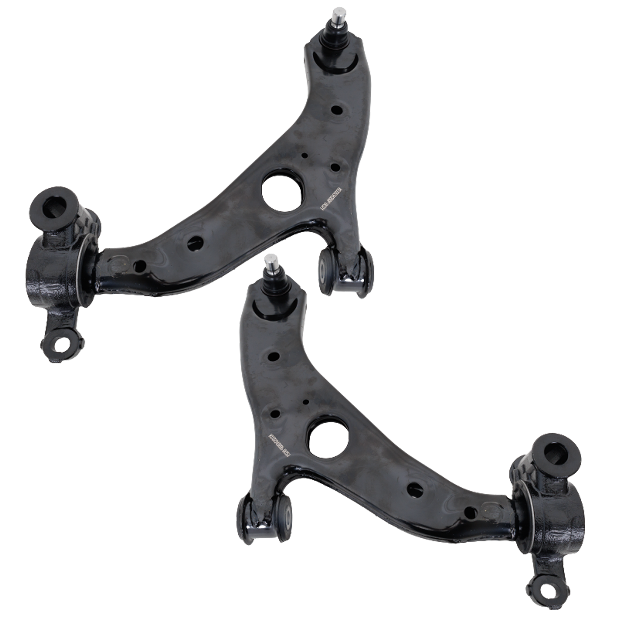 AM CX 5-13-16 FRONT CONTROL ARM RH AND LH Lower w Ball Joint and Bushing SKU SET TM28150021 OEM KD3534300P KD3534350P