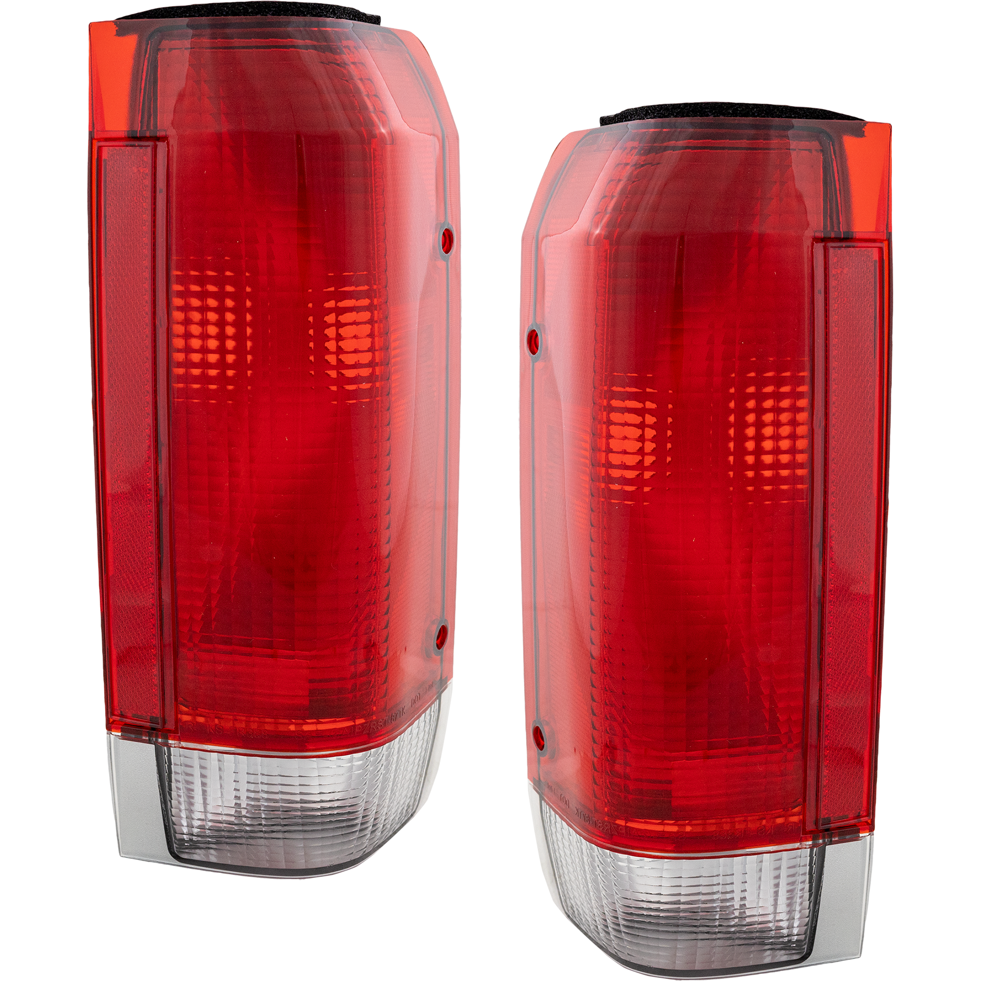 AM F SERIES 87-90 TAIL LAMP RH AND LH Lens and Housing SKU SET TRI165E Partslink FO2800104 FO2801103 OEM E7TZ13405A E7TZ13404A
