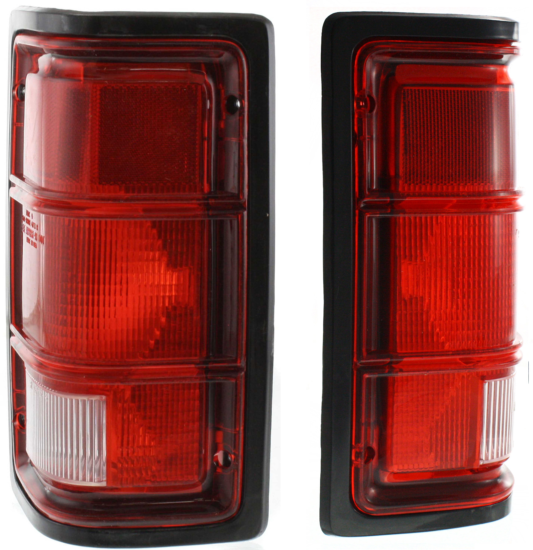 AM RAMCHARGER 88-93 TAIL LAMP RH AND LH Lens and Housing Halogen w Black Trim SKU SET TRI4713 Partslink CH2800114 CH2801114 OEM 55054789-55054788
