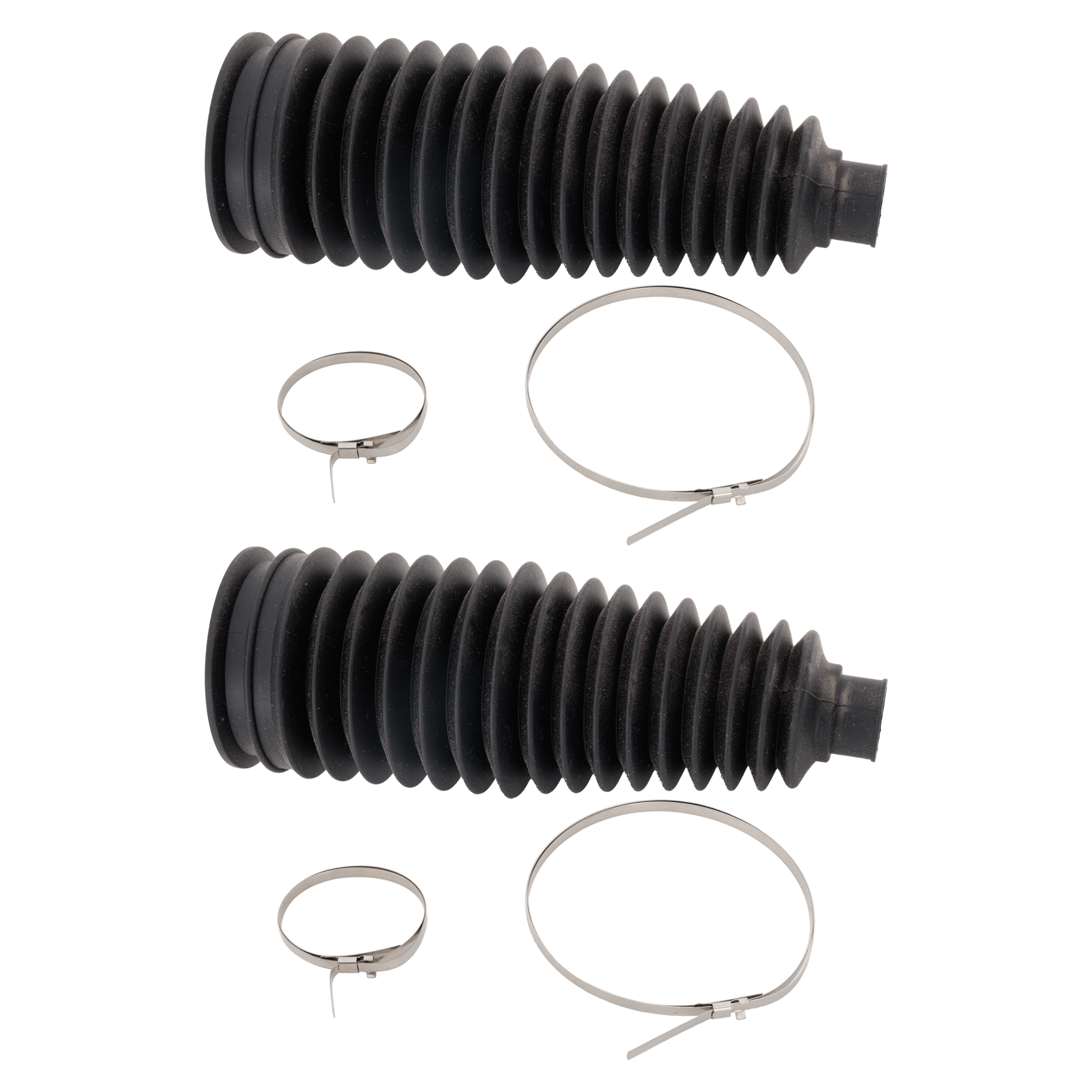 AM RAV4-06-12 STEERING RACK BOOT RH AND LH Bellows w Locking C Clamps SKU SET TT28100002-2 OEM 4553549025