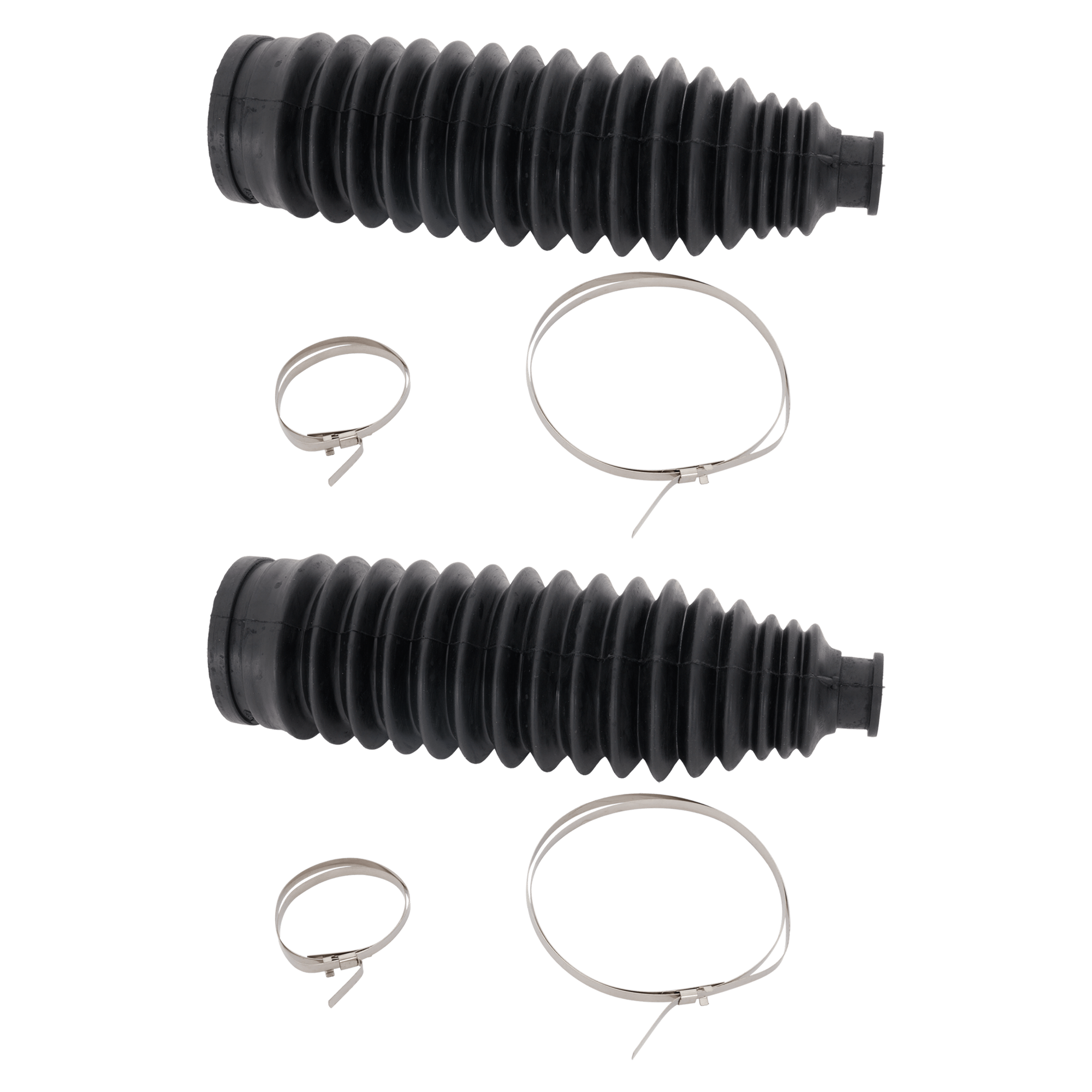 AM CAMRY 02-06 SOLARA 04-08 STEERING RACK BOOT RH AND LH Bellows w Locking C Clamps SKU SET TT28100005-2 OEM 4553506030