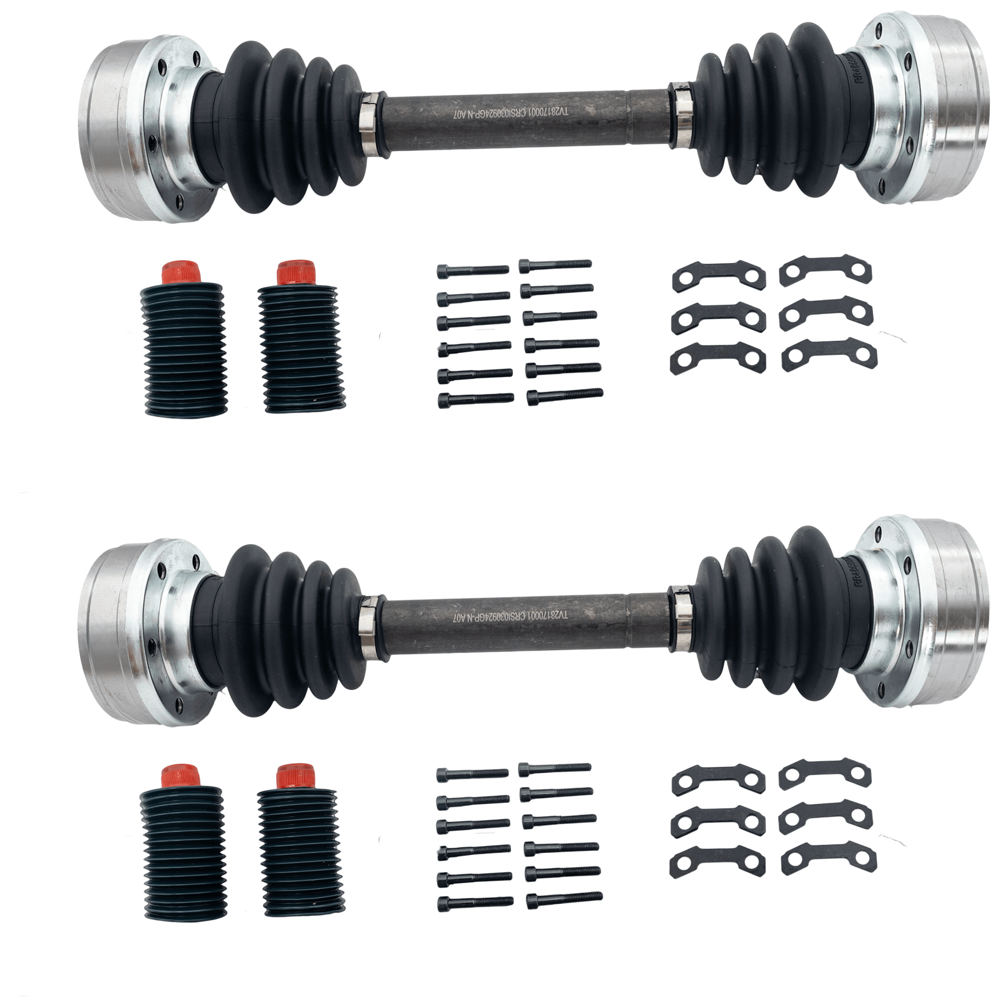 AM KARMANN GHIA 69-74 SQUAREBACK 69-73 REAR CV AXLE ASSEMBLY RH AND LH SKU SET TV28170001