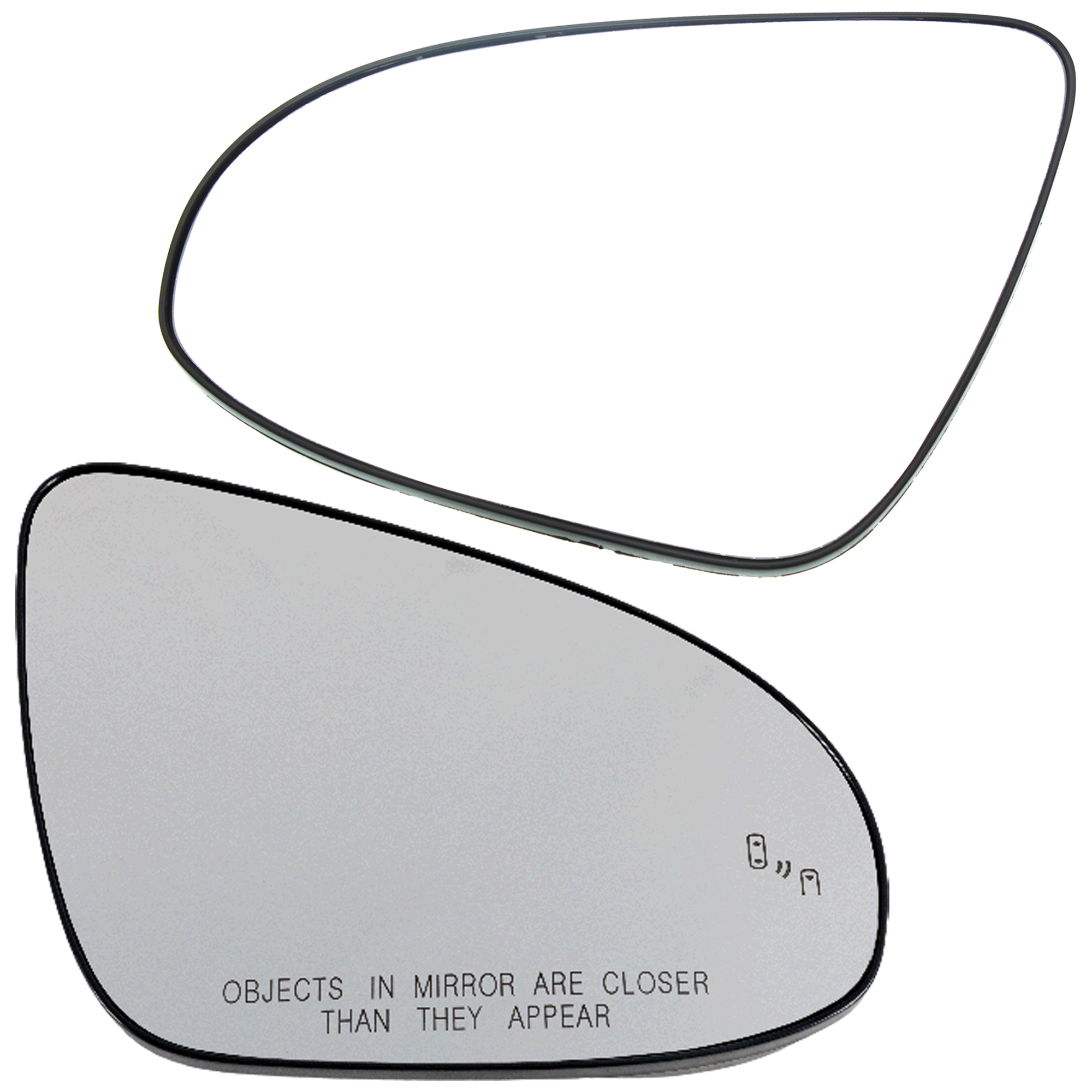 AM CAMRY 13-14 MIRROR GLASS RH AND LH Heated w Backing Plate and Blind Spot Detection Set of 2 SKU SET TY04GR A Partslink TO1324119 OEM 8791706010-8790206011-87947064