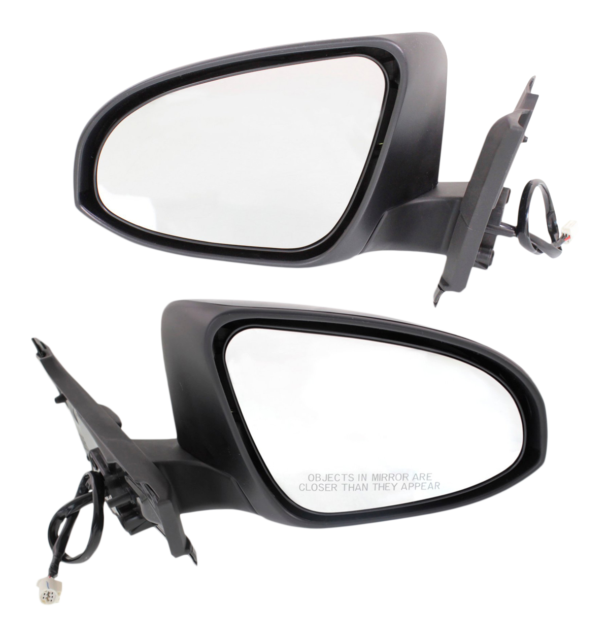 AM YARIS 15-19 MIRROR RH AND LH Power Manual Folding Heated Paintable Hatchback France Built Vehicle SKU SET TY07ER Partslink TO1320323 TO1321323 OEM 879100D540 PFM 879400D540 PFM