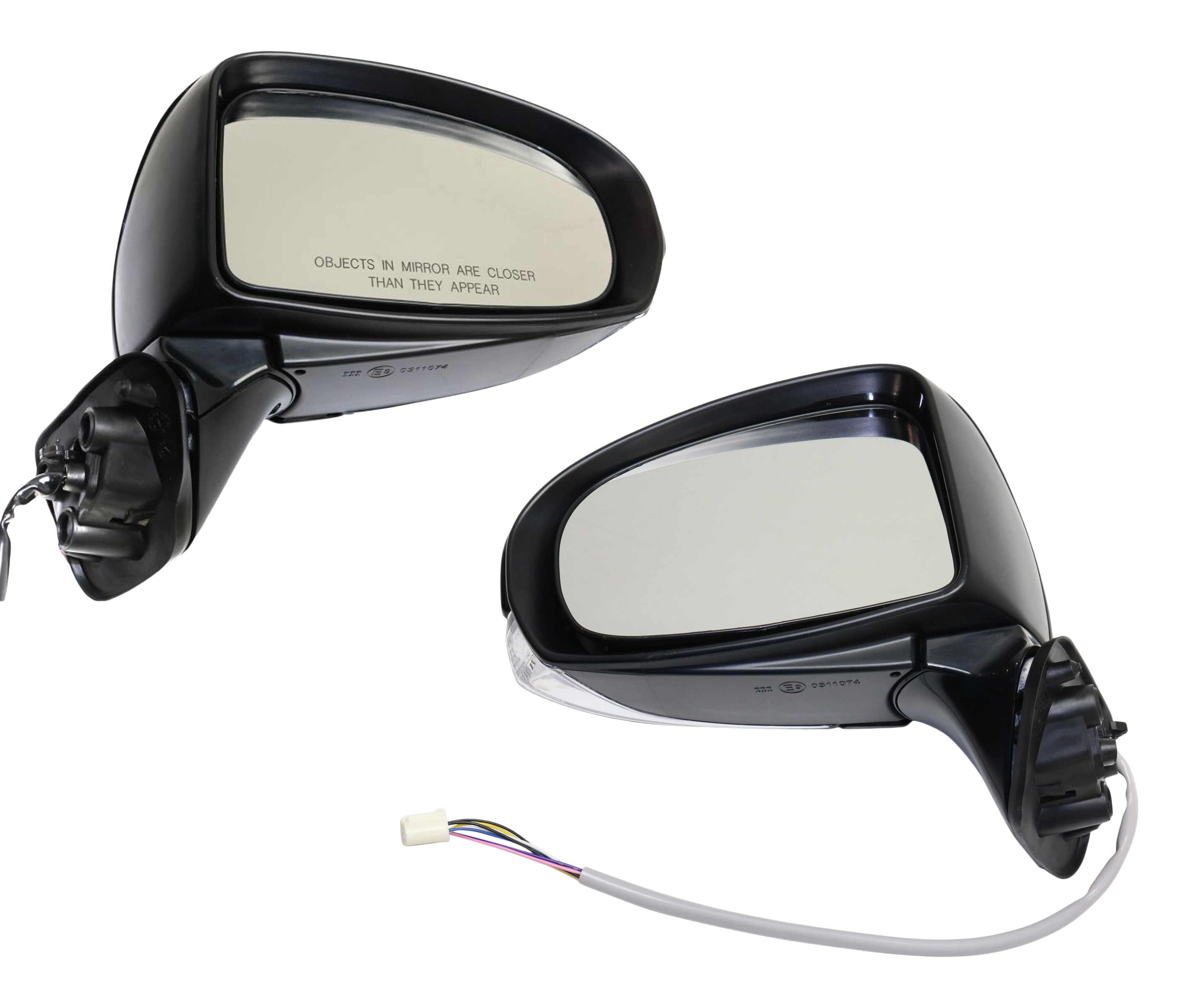 AM PRIUS 15-15 MIRROR RH AND LH Power Manual Folding Heated Paintable w Signal Light Persona Series Model SKU SET TY108ER S Partslink TO1320344 TO1321344 OEM 8791047500-8794047500